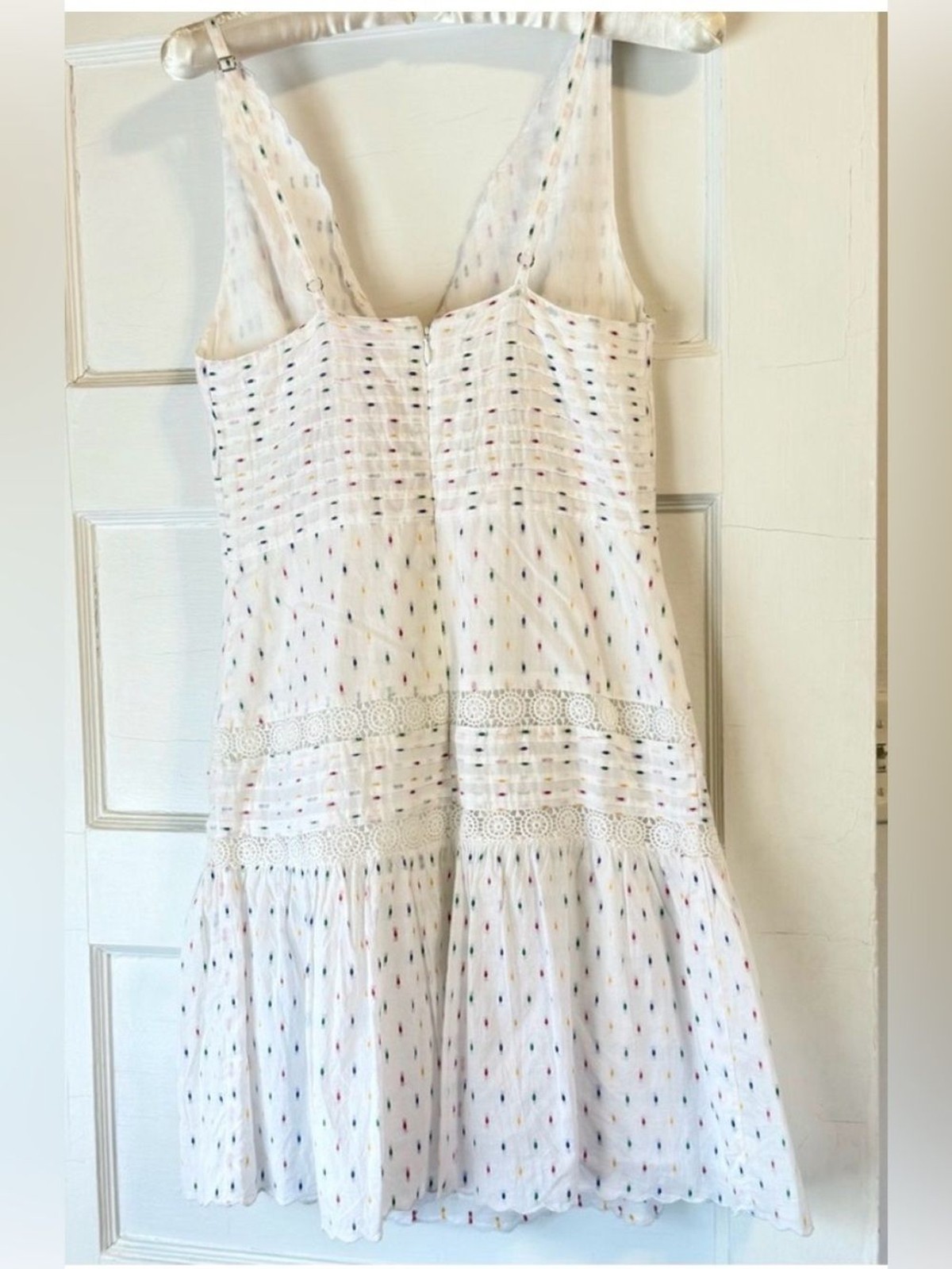 Never a Wallflower Elle Shirt Dress Primary Swiss Dot NWT Size XS