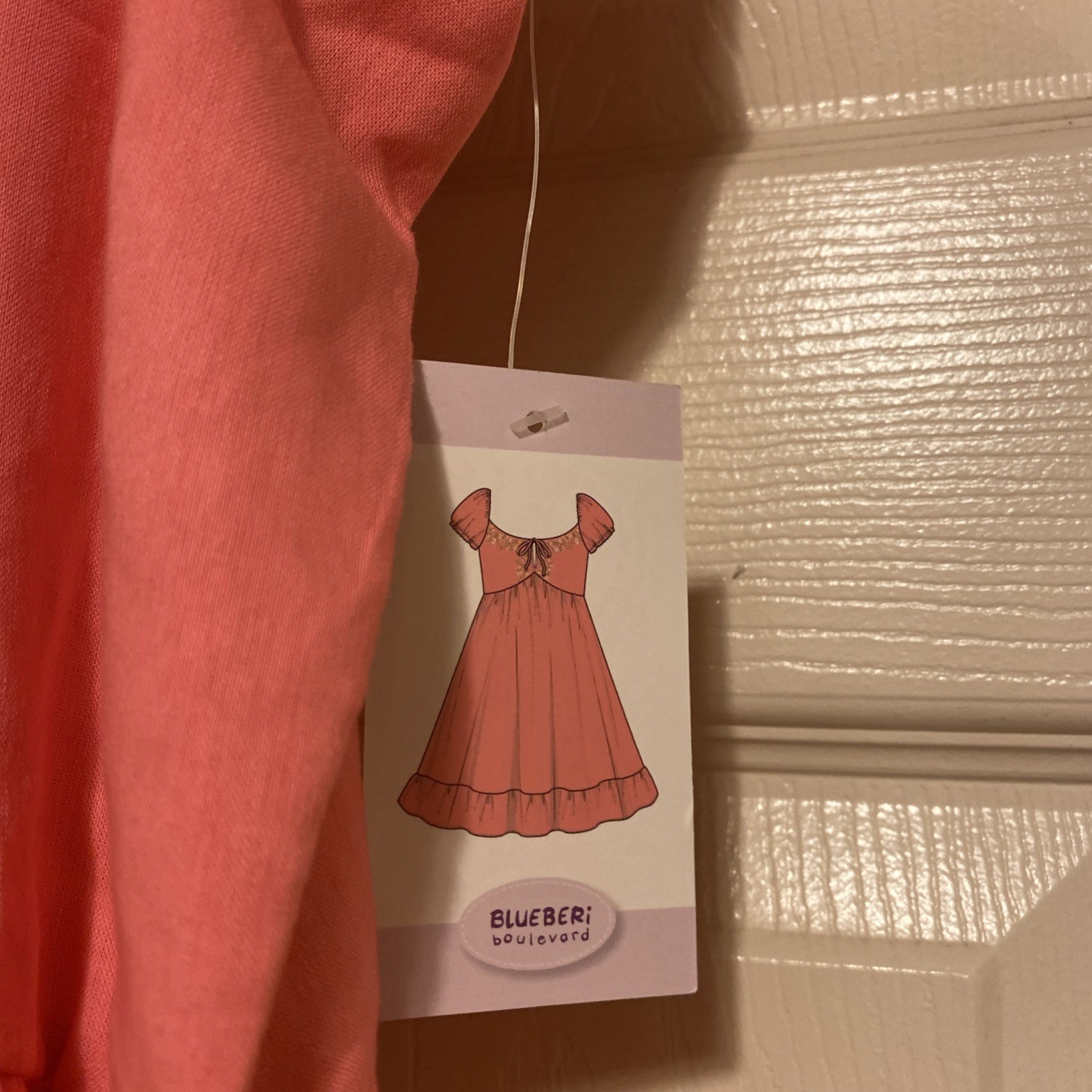 BlueBeri Boulevard Women’s Pink Summer Floral Embroidered Cottagecore Dress Sz L