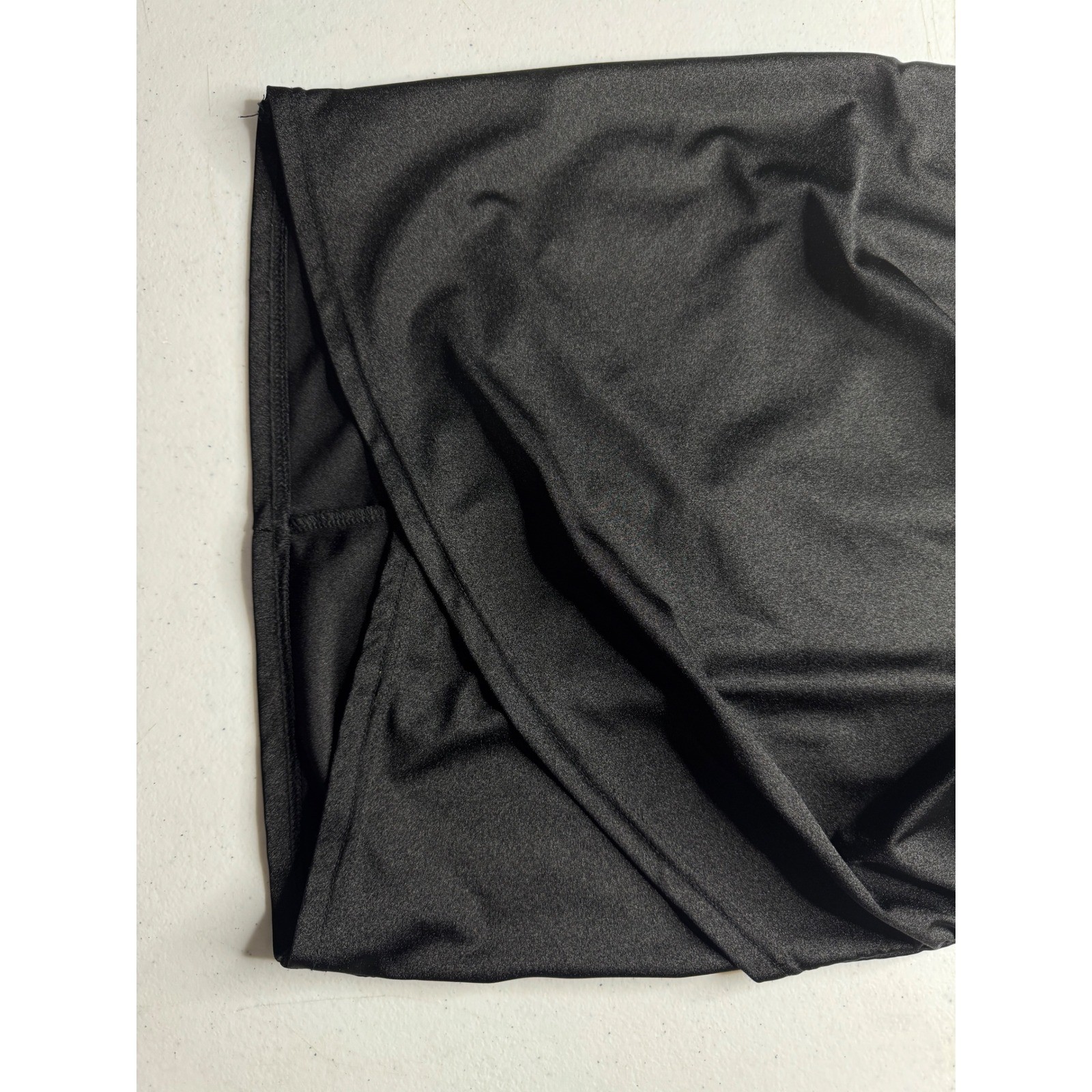 American Threads Black One Shoulder Cutout Ruched Bodycon Mini Dress Small