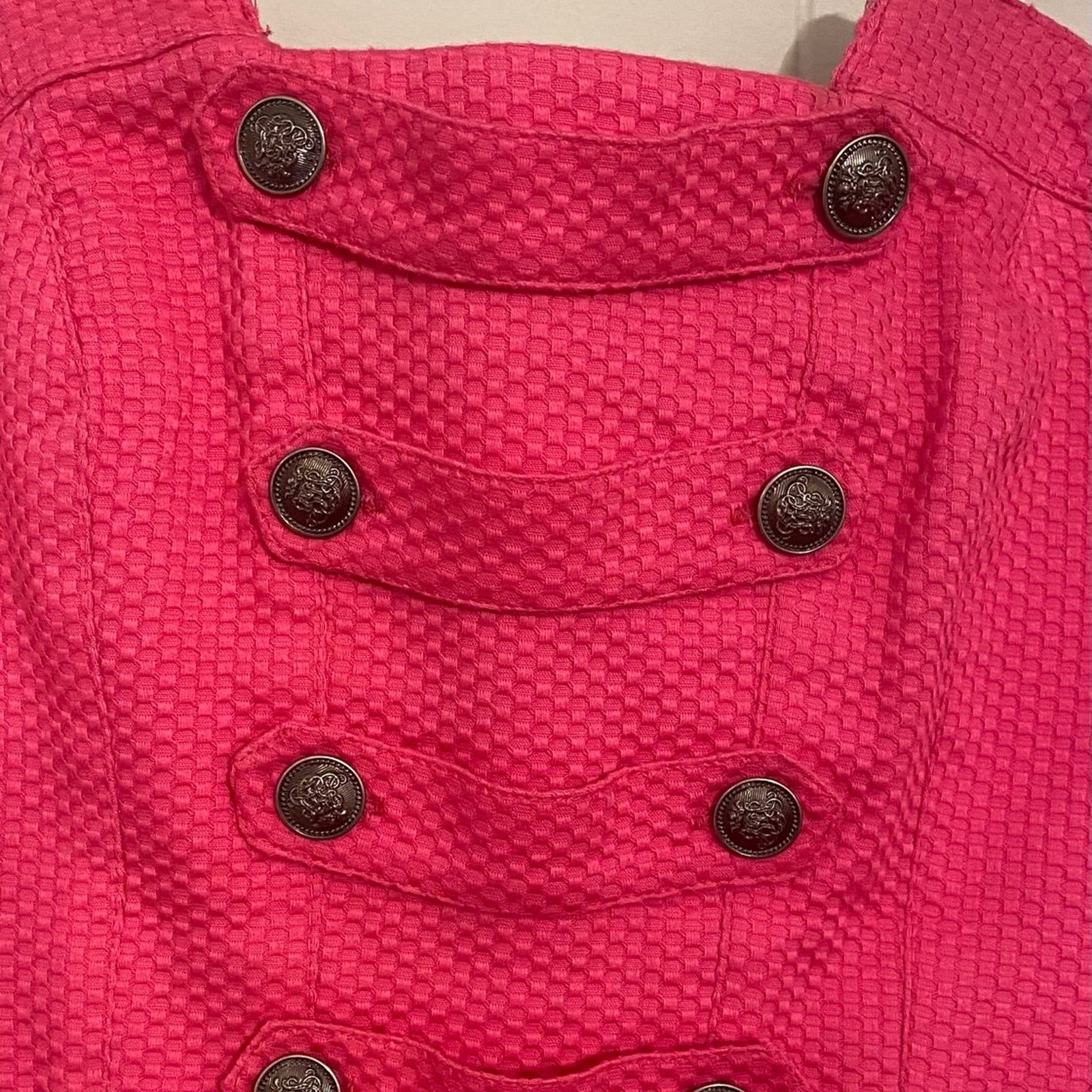 Decode 1.8 Strapless Barbie Old Money Mini Dress Hot Pink With Pockets Size 4