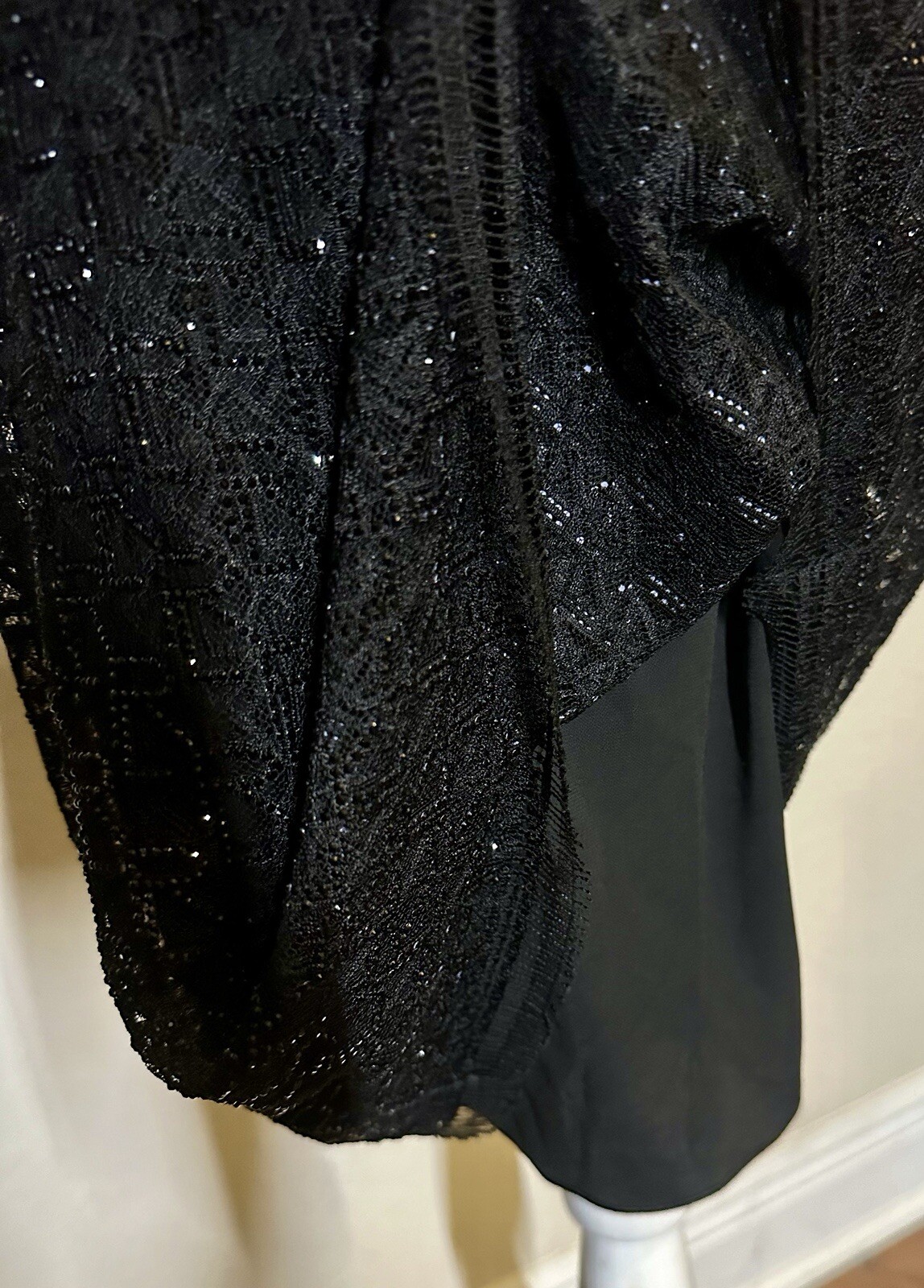NWT $4190 Ralph Lauren Collection Colin Logo Beaded Mini Black Dress Sz 0