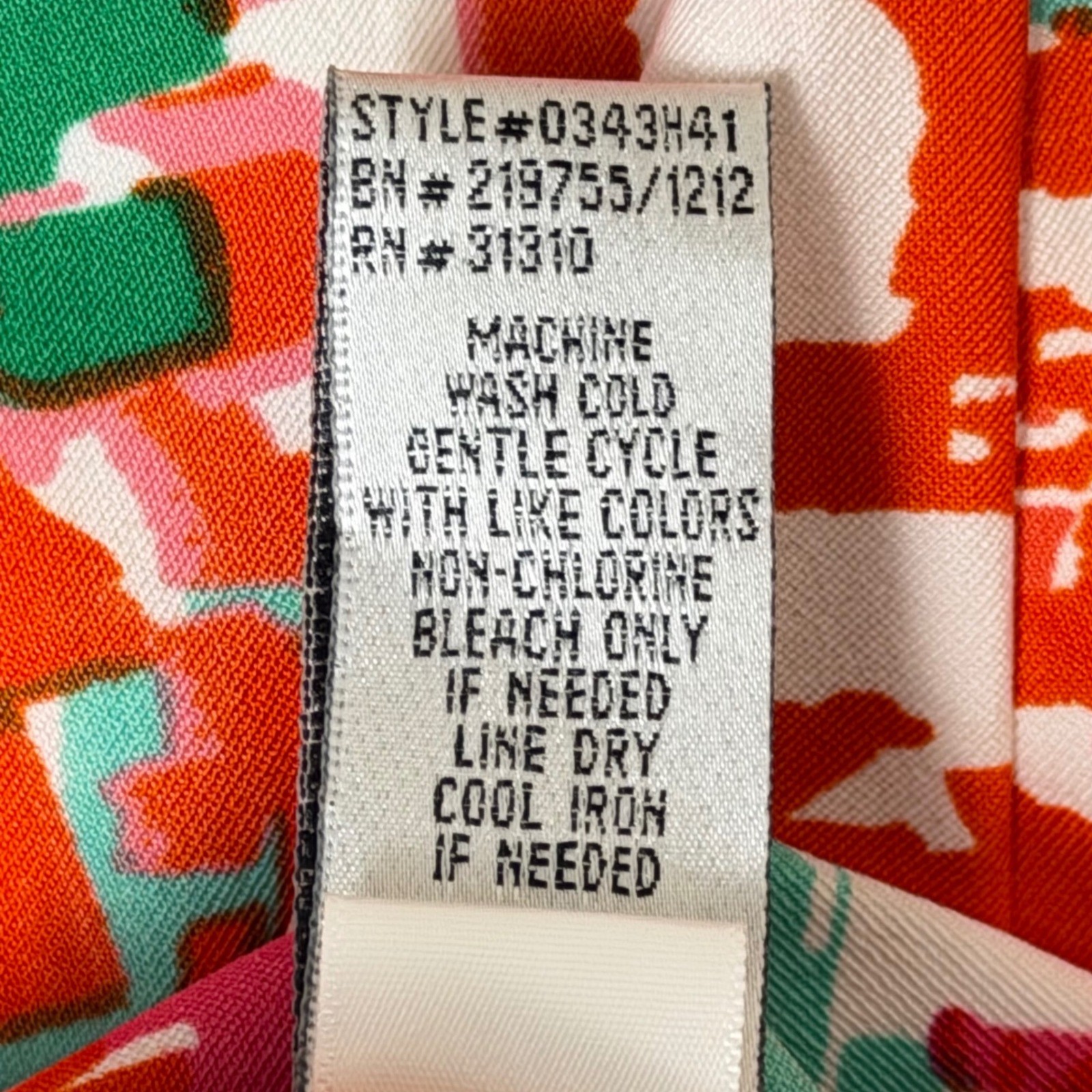 Alyx Limited Womens Abstract Multi Floral Sheath Dress Orange Teal Pink Size 10