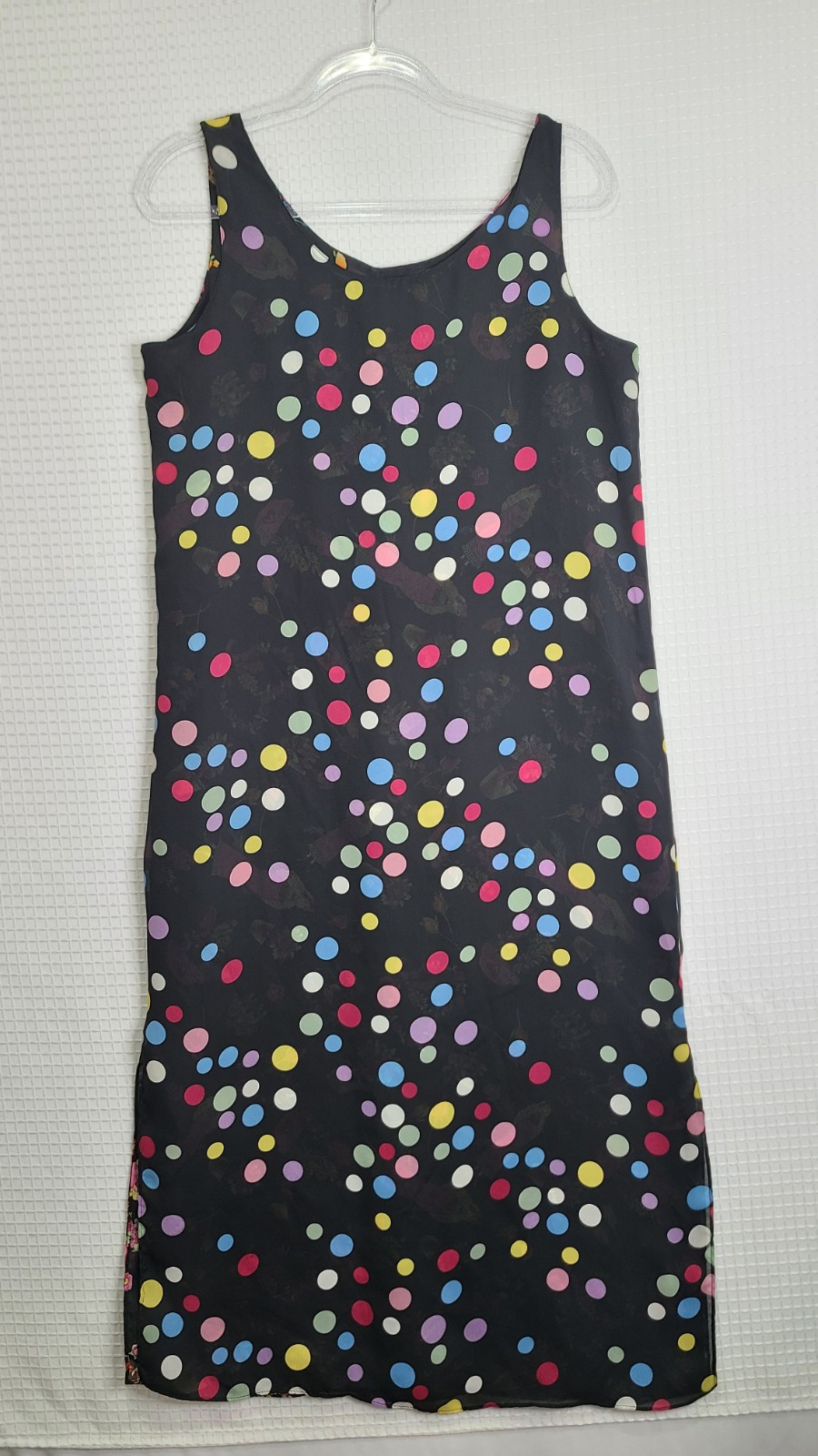 Whimsical Reversible Semi-Sheer Shift Dress Casual Lightweight Unbranded Est Med