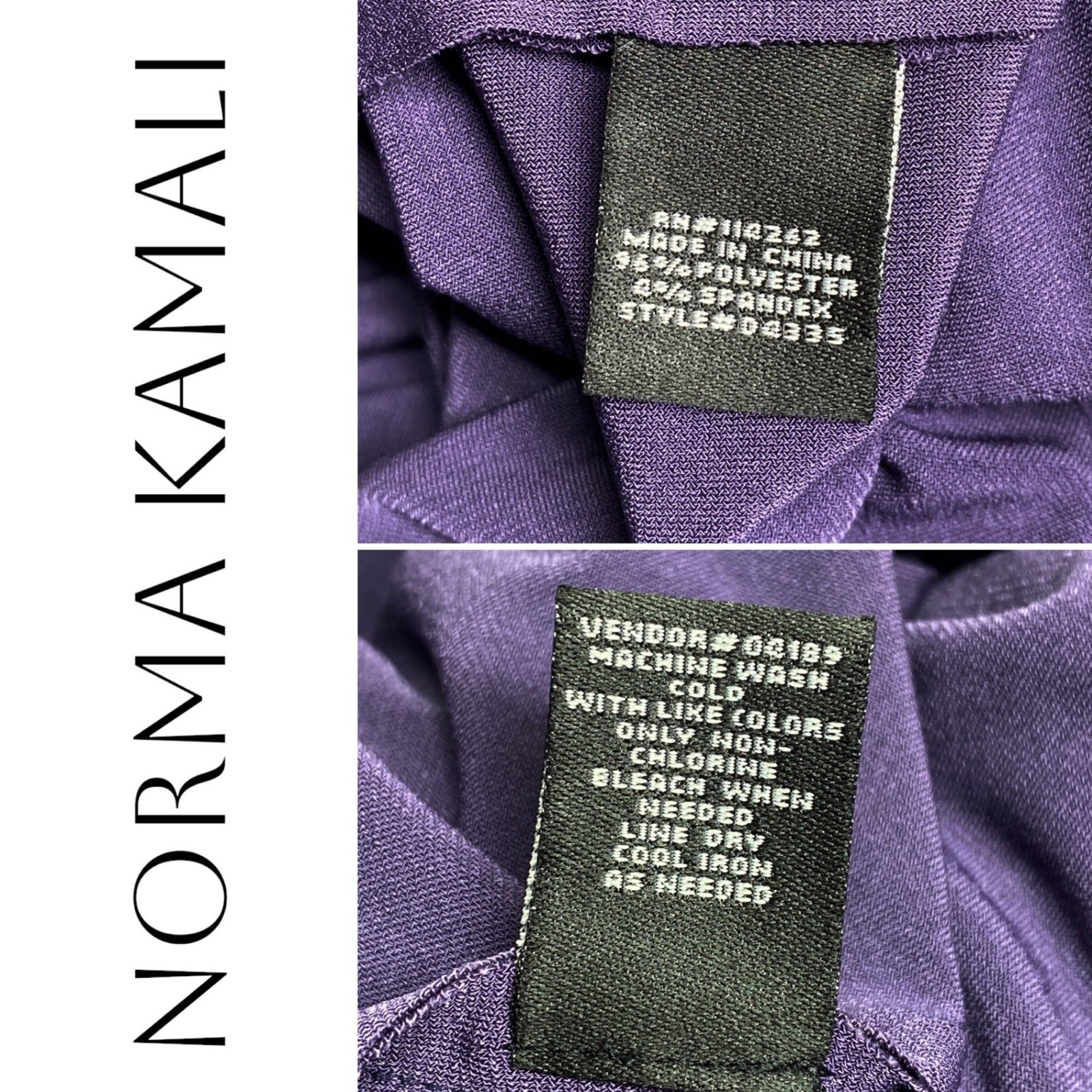 Norma Kamali NWT All In One 6 Way Convertible Jersey Dress Womens M Dark Purple