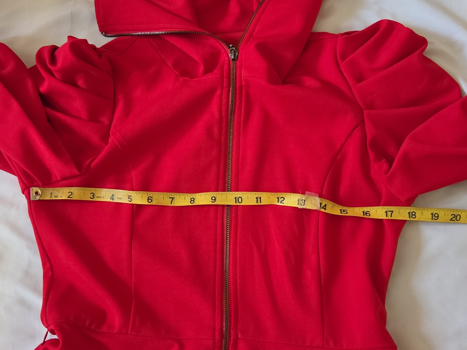 Samuel Dong Small Coat Dress Red High Low