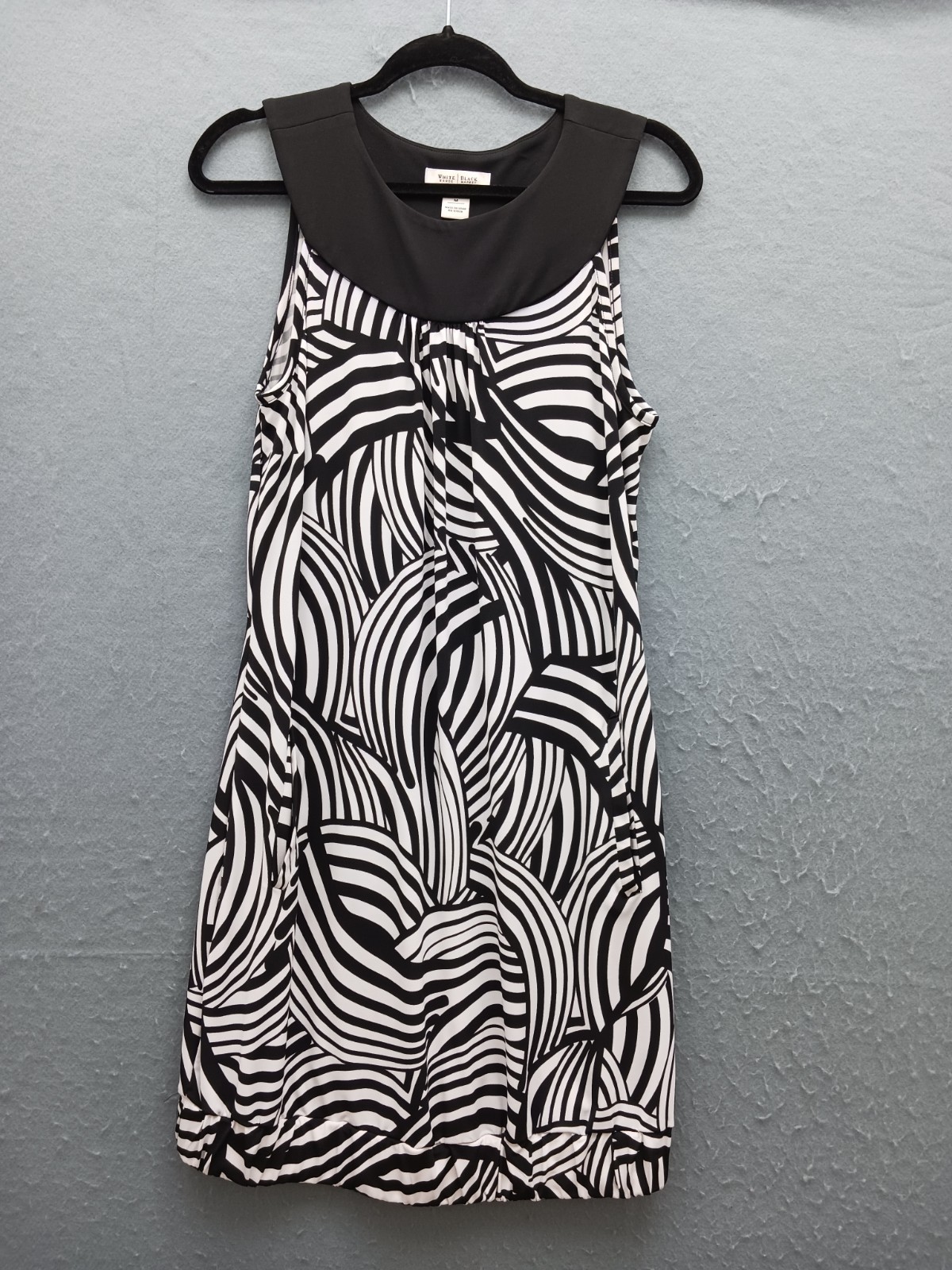 White House Black Market Women M Dress Multicolor Geometric Stretch Casual