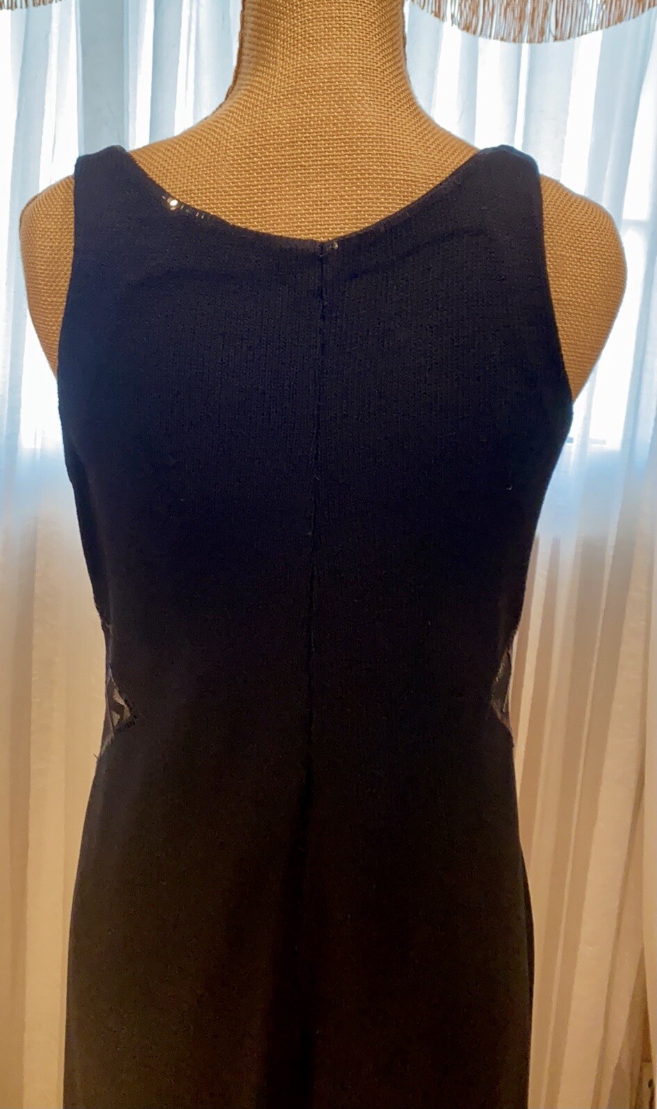 FABULOUS EVENING DRESS, JERSEY, COMBINATION OF SEQUIN MESH FABRIC, STRETCHY , EL