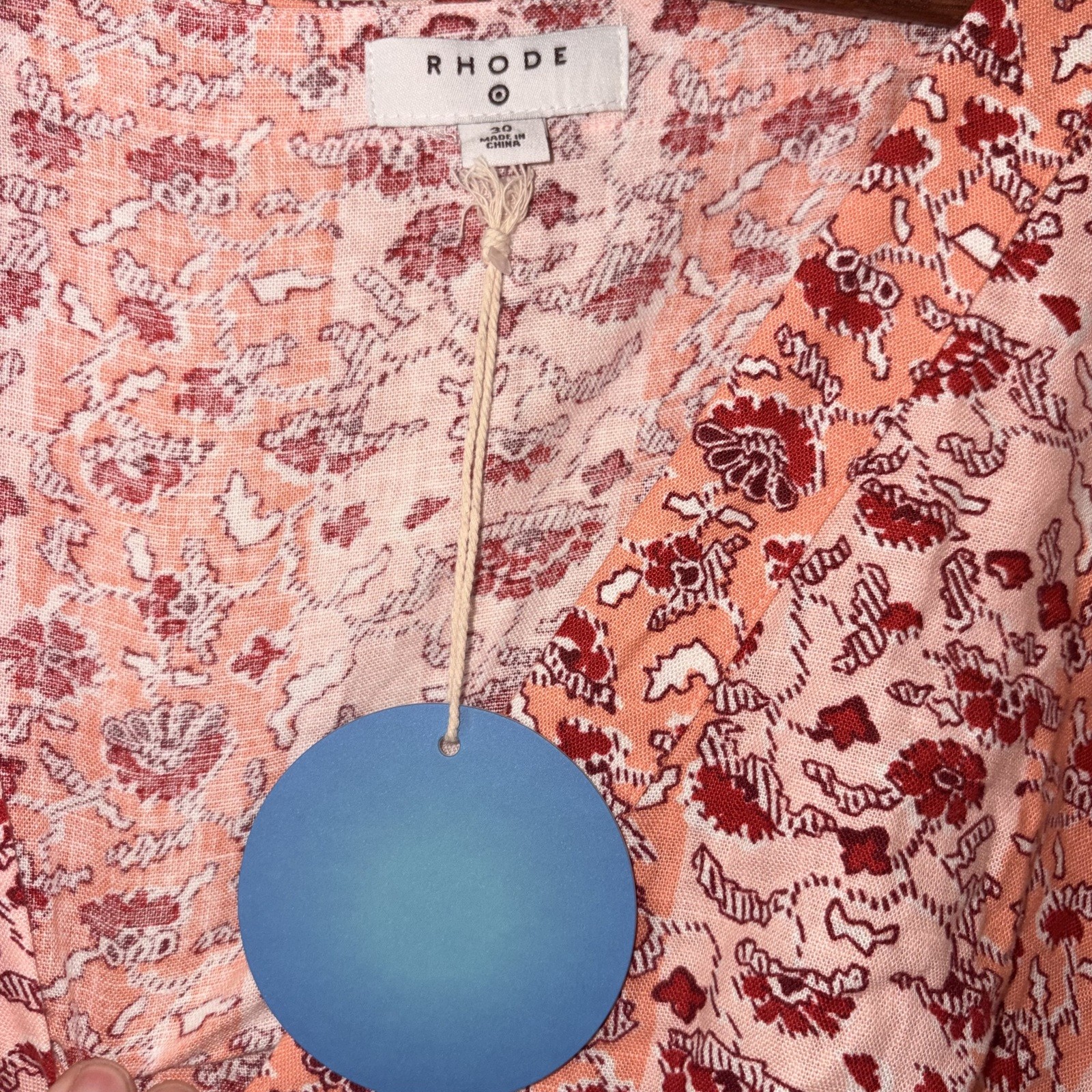 RHODE Floral Short Sleeve Dress – Size 30