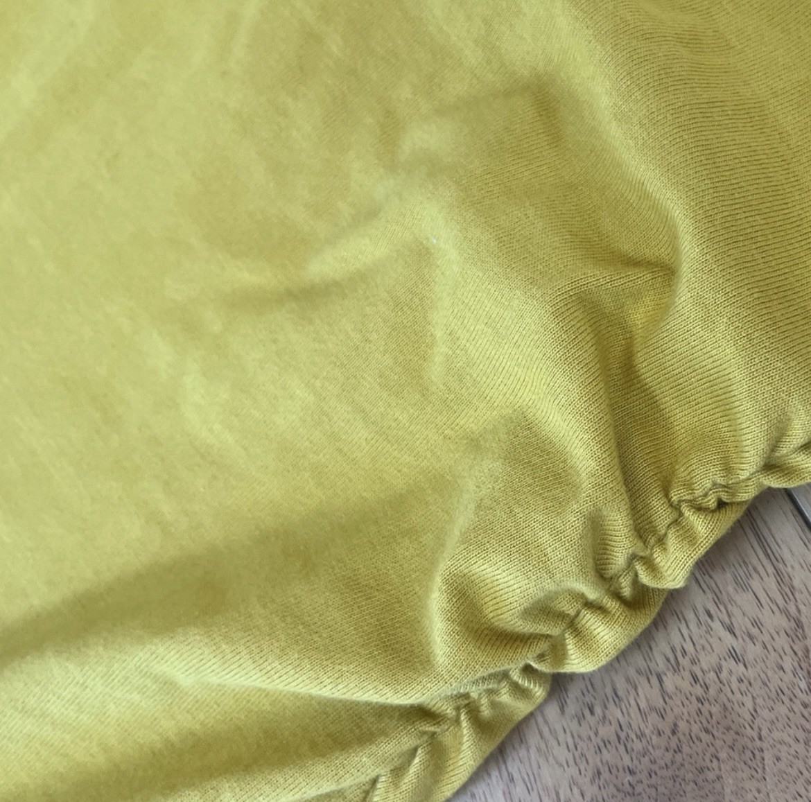 Daily Practice Field Day Gold Yellow Sinch Detail Crewneck Cotton T-Shirt Dress