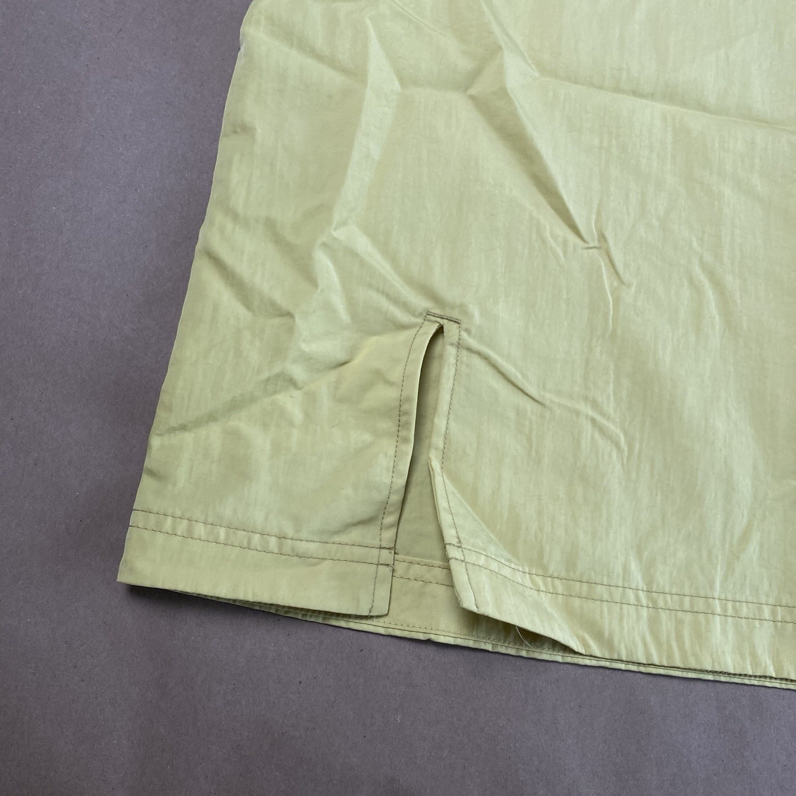 Nike M Medium NSW Swoosh Woven Casual Cami Dress Yellow Women Celery Sportswear