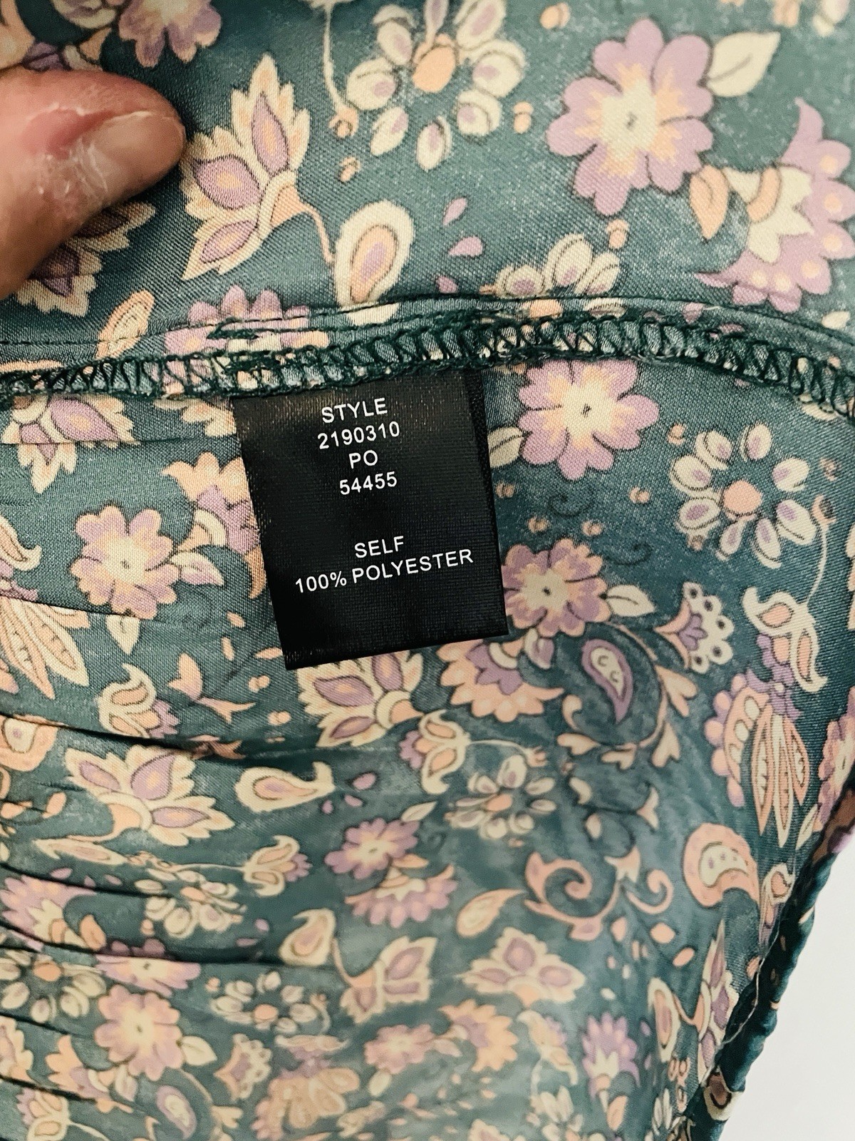 NWOT CURRENT AIR BLUE FLORAL PRINT MIDI DRESS -SIZE: L