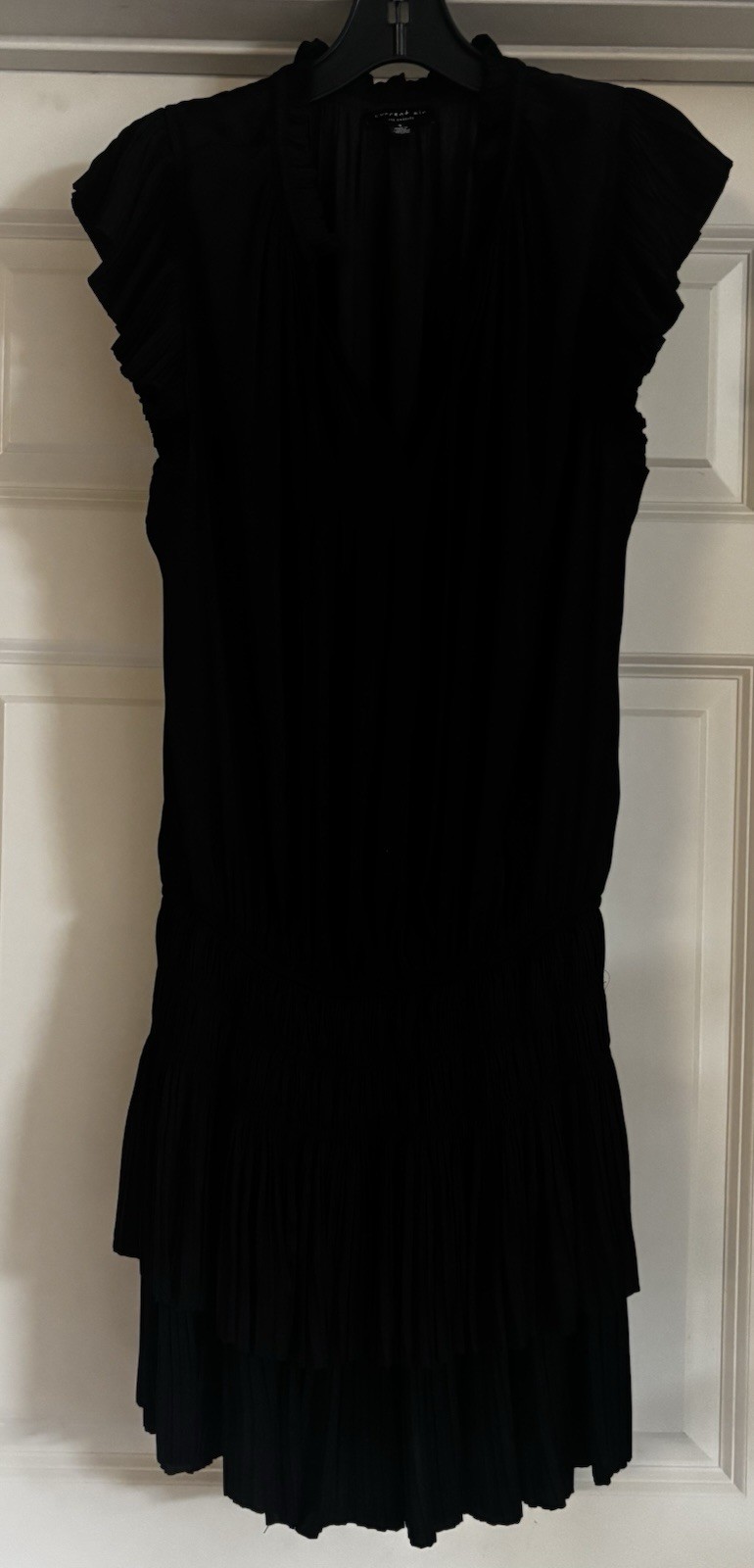 NWOT Current Air Coastal Preppy Accordion Pleat Old Money Quiet Luxury Size S