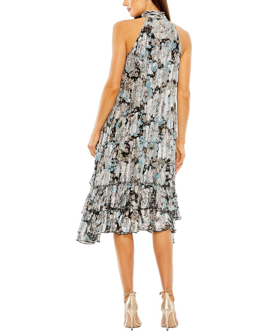 Mac Duggal High Neck Keyhole Ruffle Mini Dress Women’s
