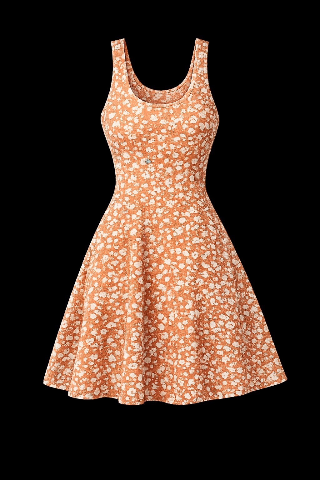Women’s Blue Floral Strappy Sleeveless Knee Length Sundress Casual Spring Summer