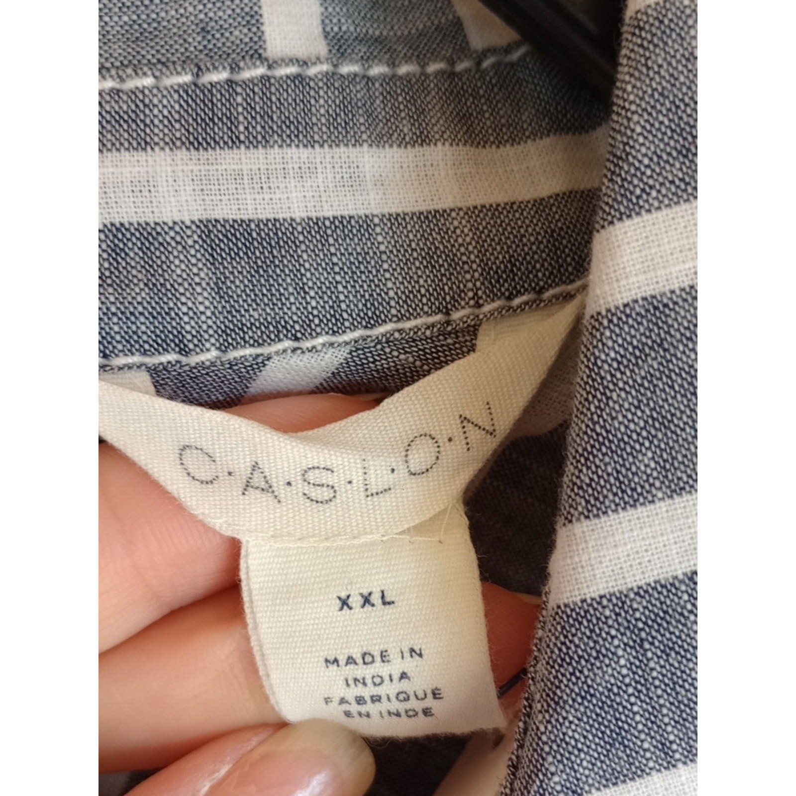 Caslon Stripped Beachy Nautical Tunic Style Shirt Dress Size XXL New With Tags