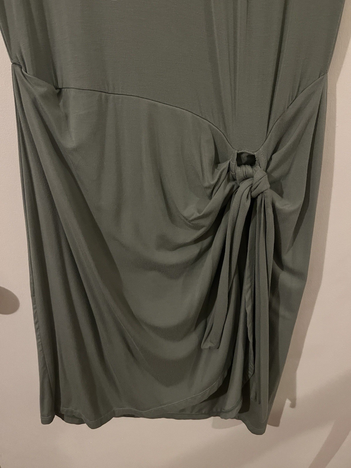 Jonathan Simkhai Size Large Tamar Green Jersey Knit Mini Dress Tennis Prep EUC