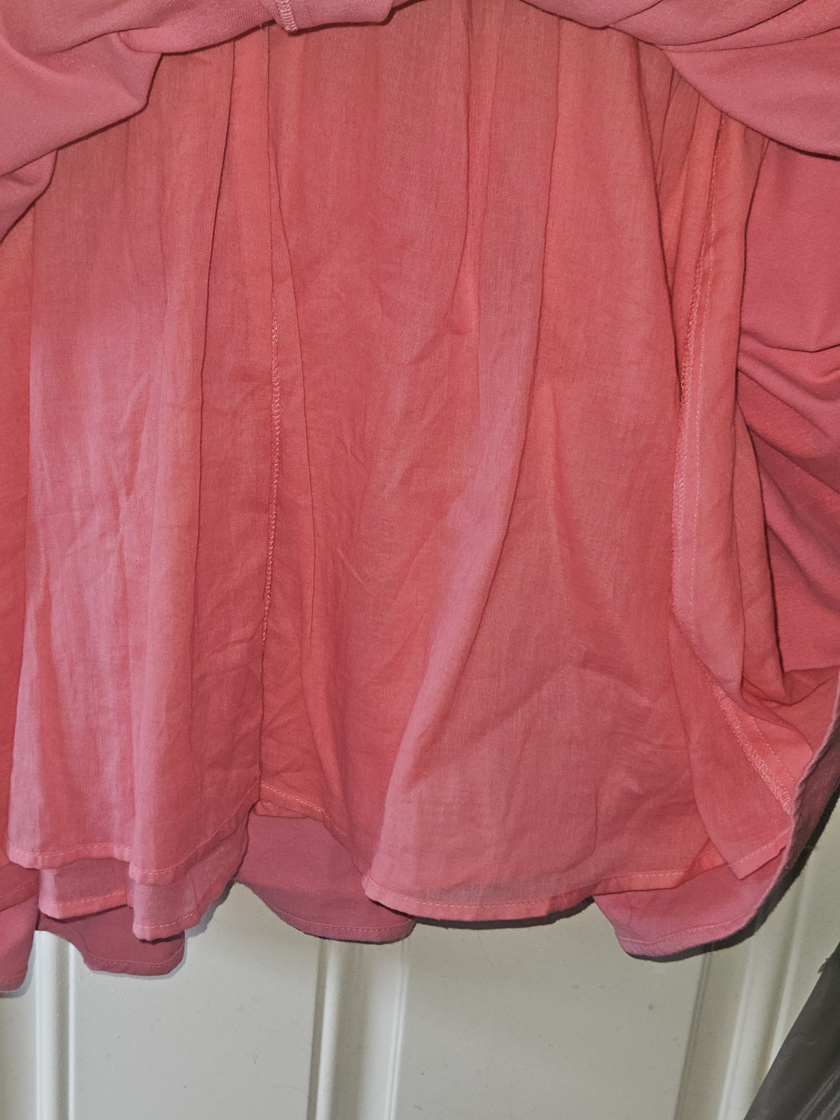 Kourt Pink Denim Corset Pleated Lele Babydoll Fit Flare Mini Dress Size Med NWT