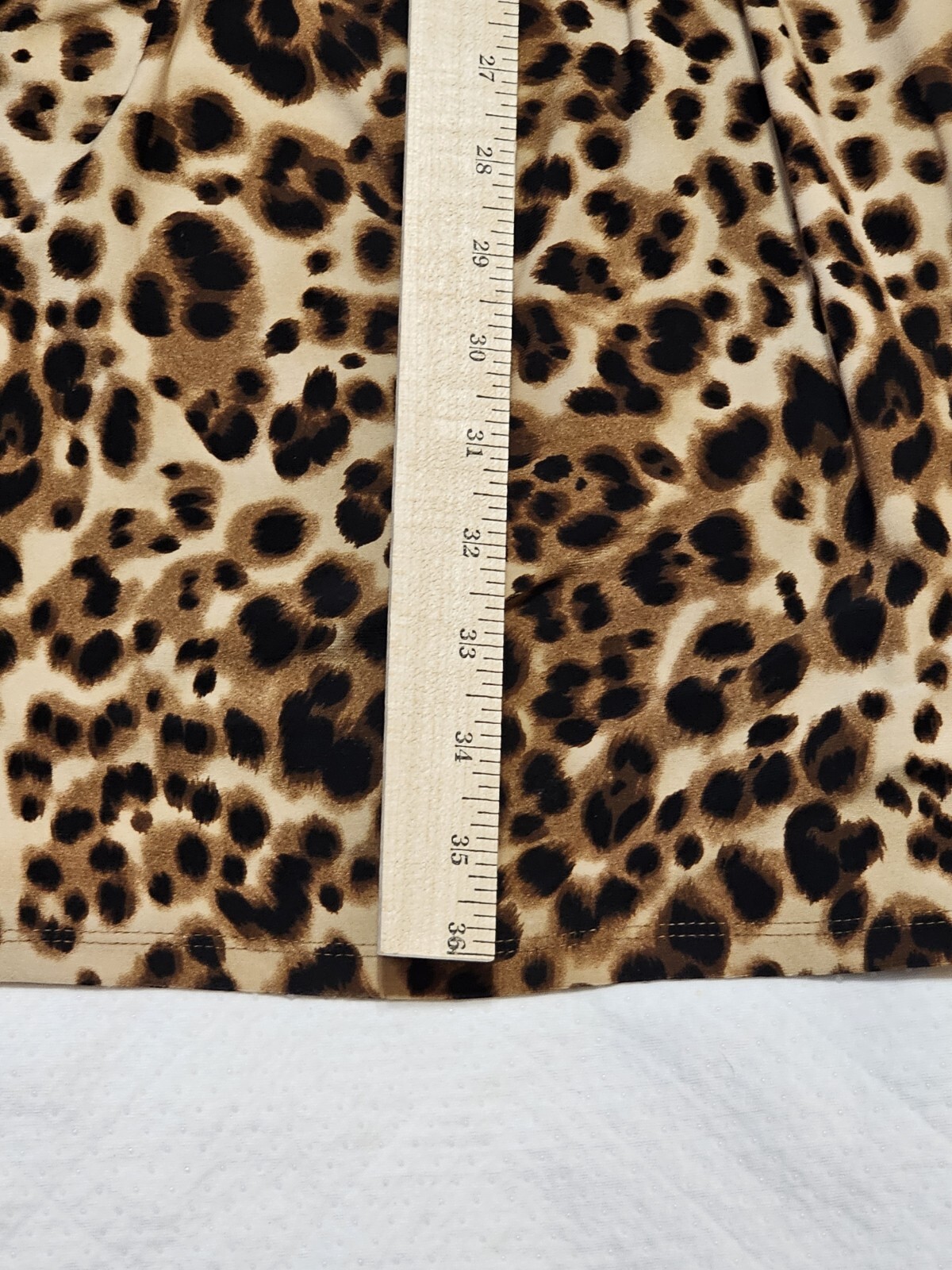 Jones New York Leopard Print Dress Size 10 95% Polyester 5% Spandex