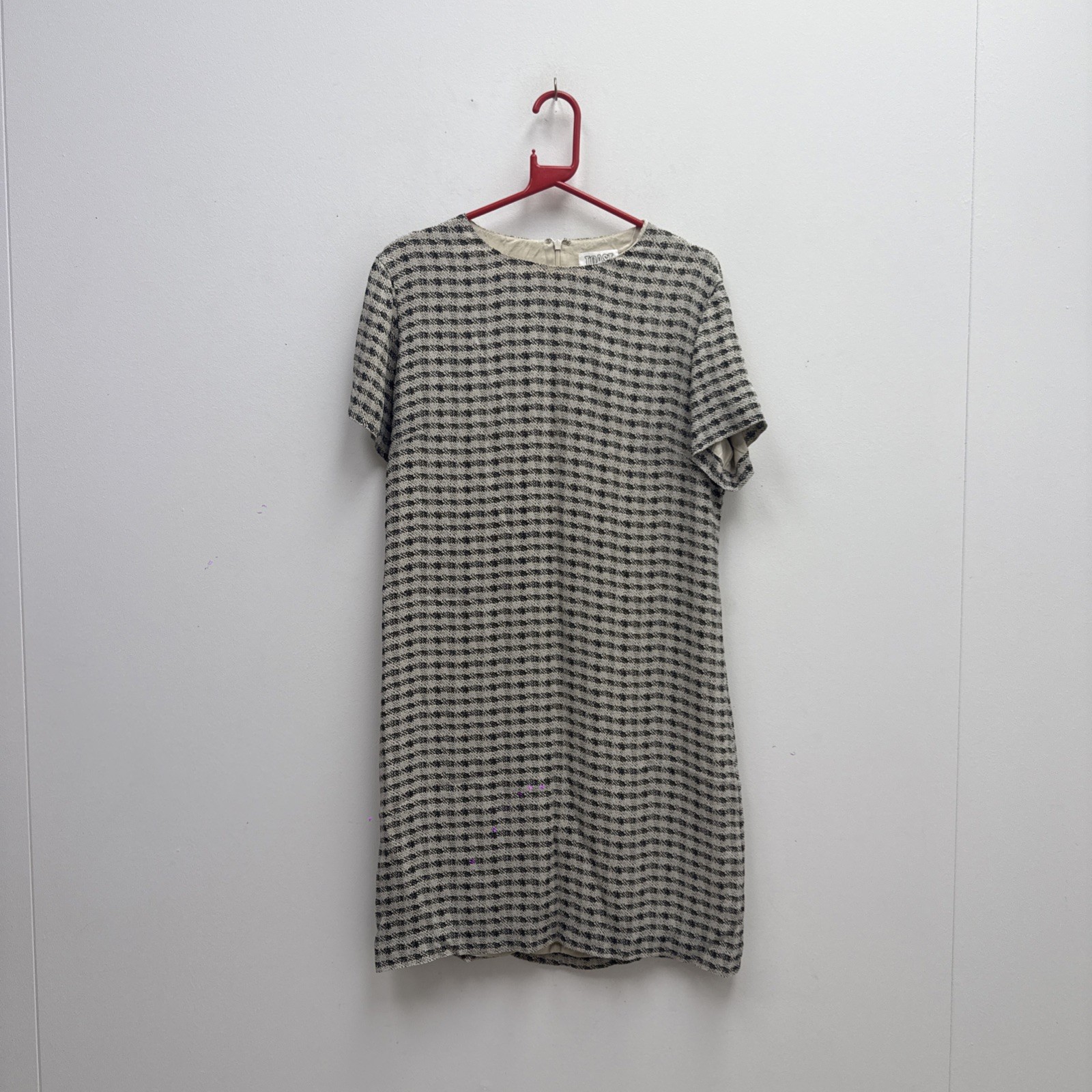 Toast Black & Beige White Patterned Dress Size 16