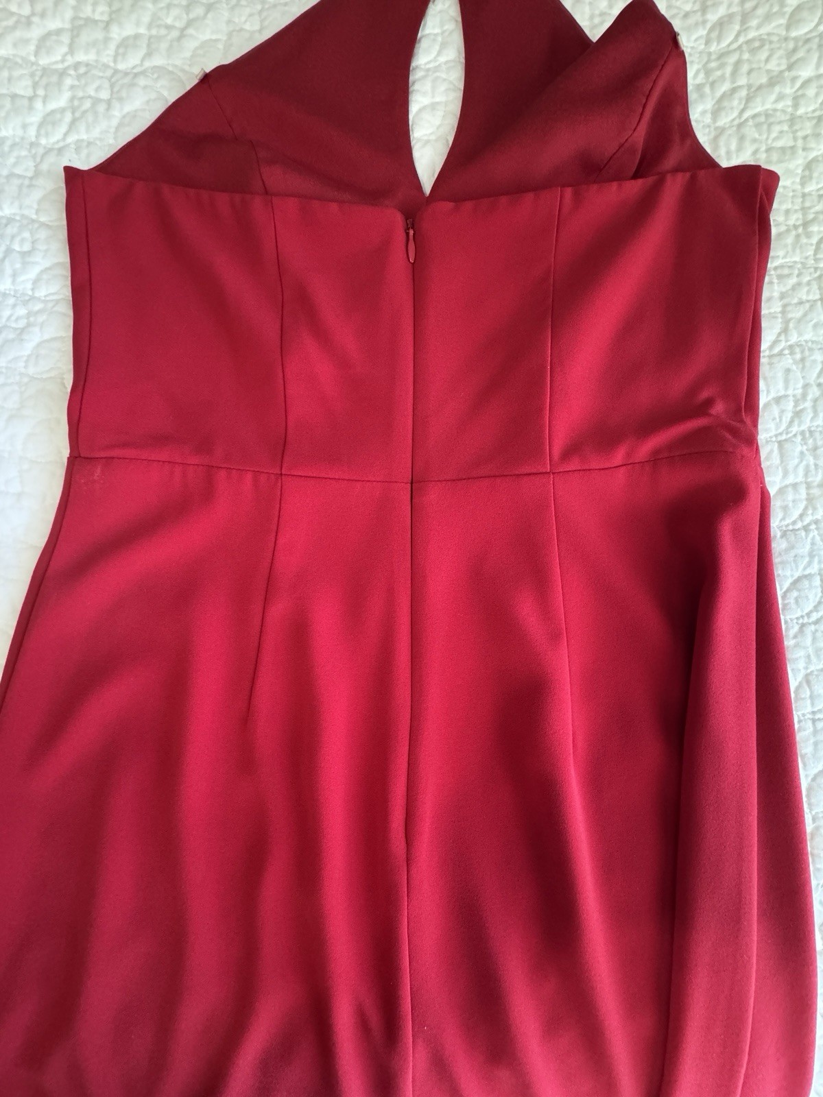 Ali And Jay Red Maxi Halter Top Zip Back Dress Cocktail Feminine Dressy Occasion