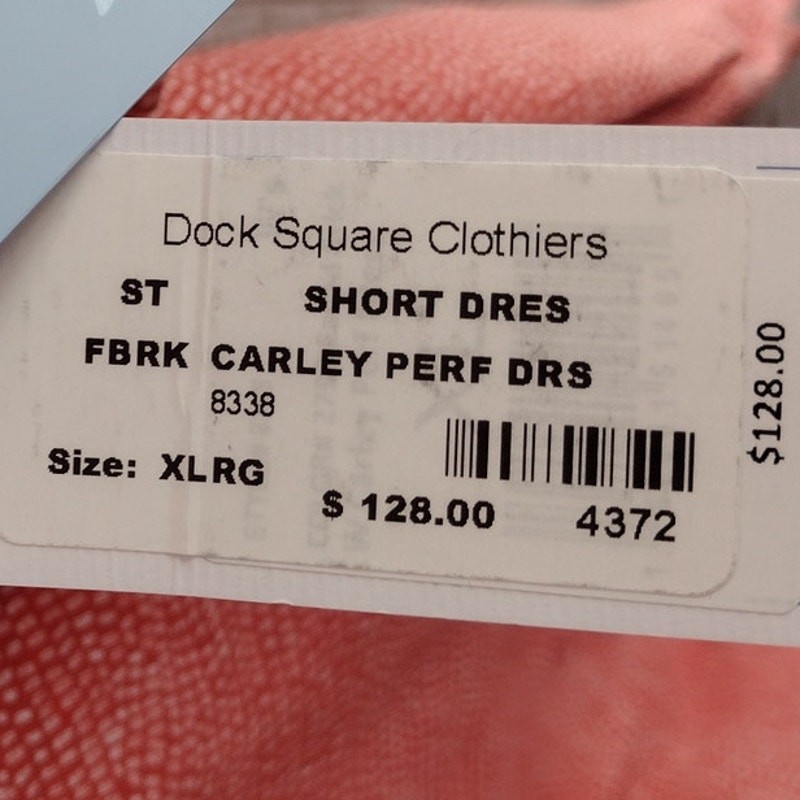 Southern Tide NEW Carley Wave Print UPF Performance Dress Faded Brick Womens XL