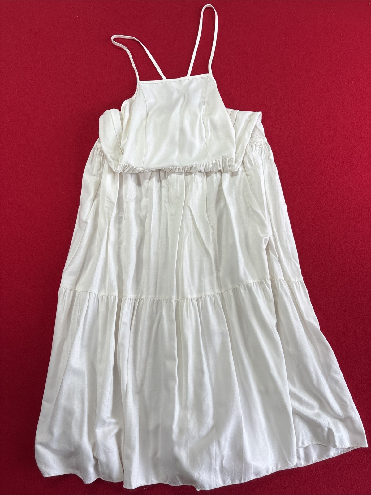 Fiory Resort Vacation Dress Colombian Latin Size Small White A459 Pre Owned