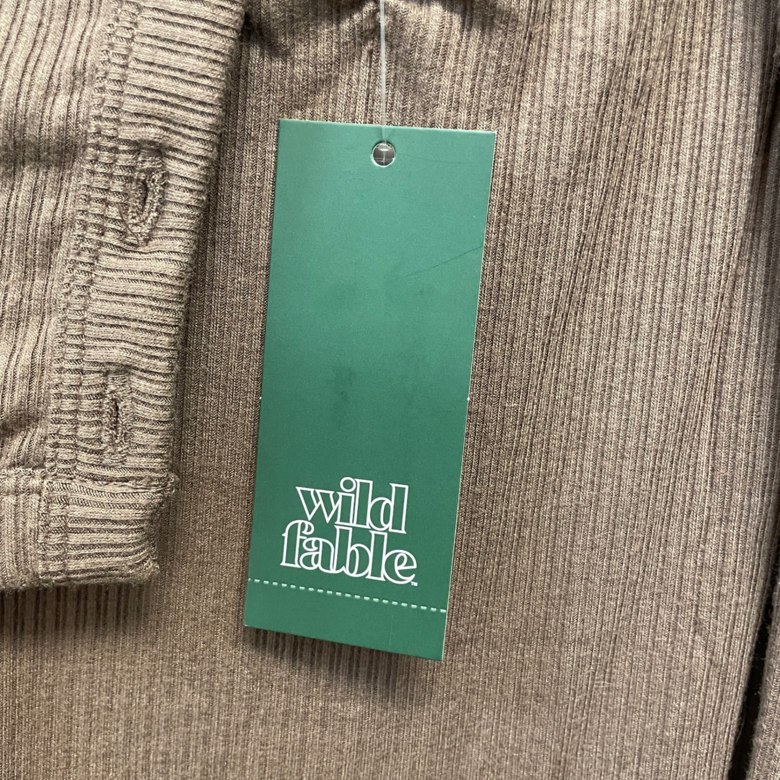 Wild Fable Women’s Brown Ribbed 2pc Maxi Dress and Cardigan Set Size XS