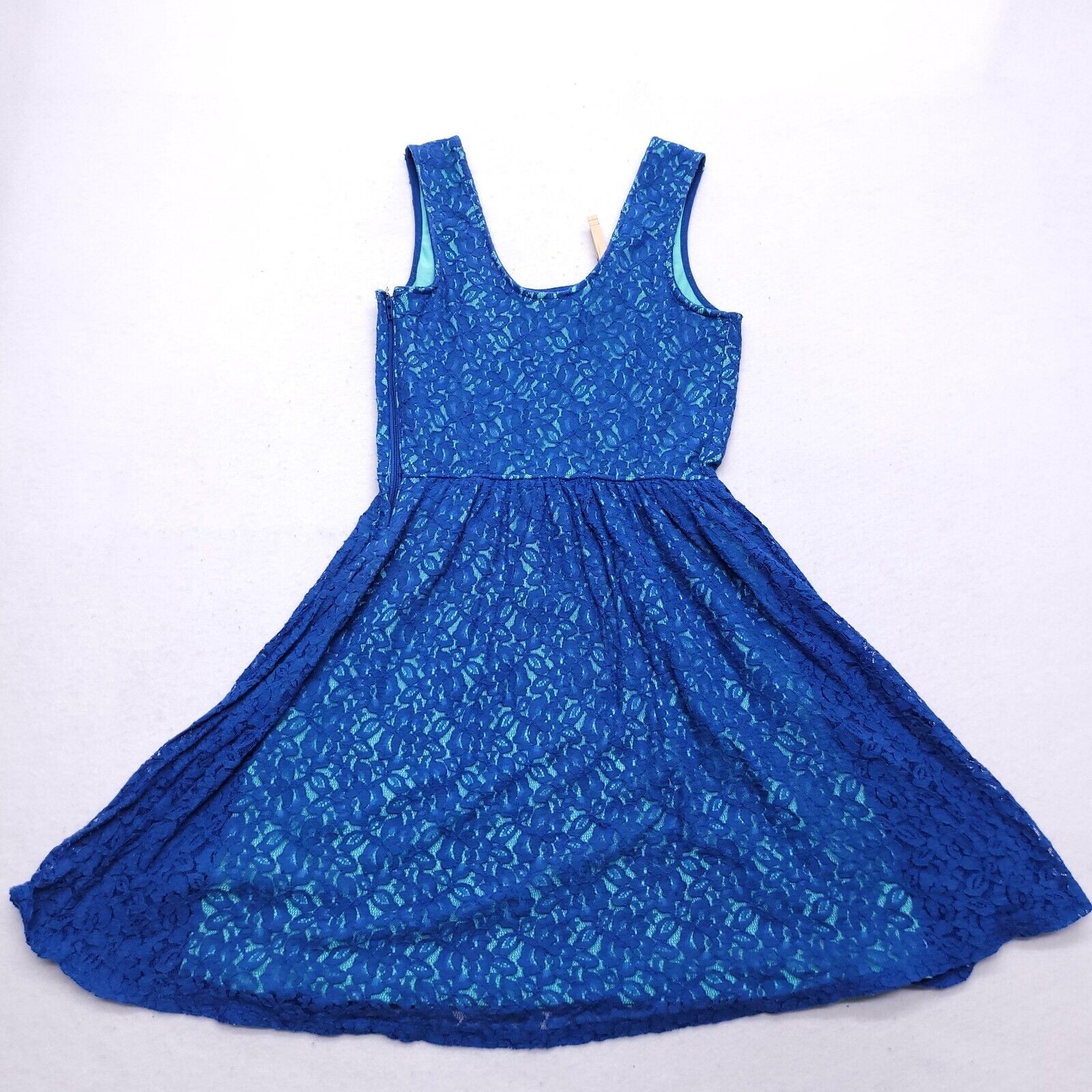 Mossimo Supply Co Sleeveless Casual Zip Side Dress Womens Size Small S Blue