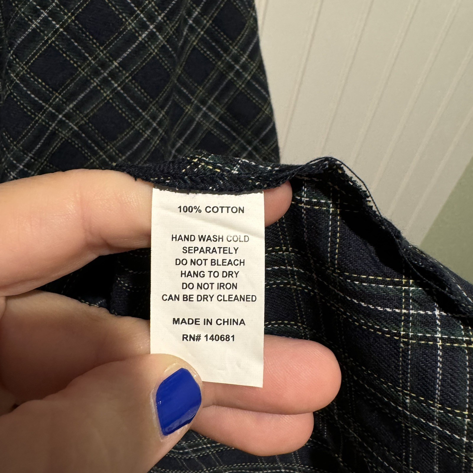 Unique Vintage Blue Green Plaid 50s Dress Fit Flare Belted Boat Neck Size 10