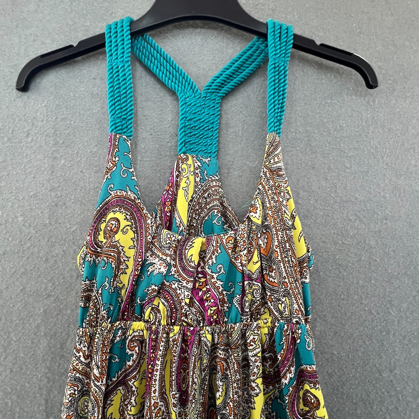 Seductions Paisley Maxi Dress Boho Festival Beach Holiday Stretch UK 8