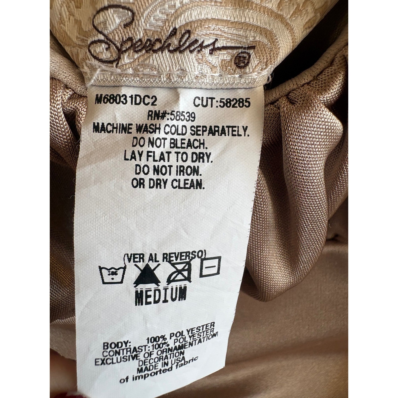 Speechless Bronze Metallic Ruched Empire Waist Cocktail Dress Medium M68031DC2