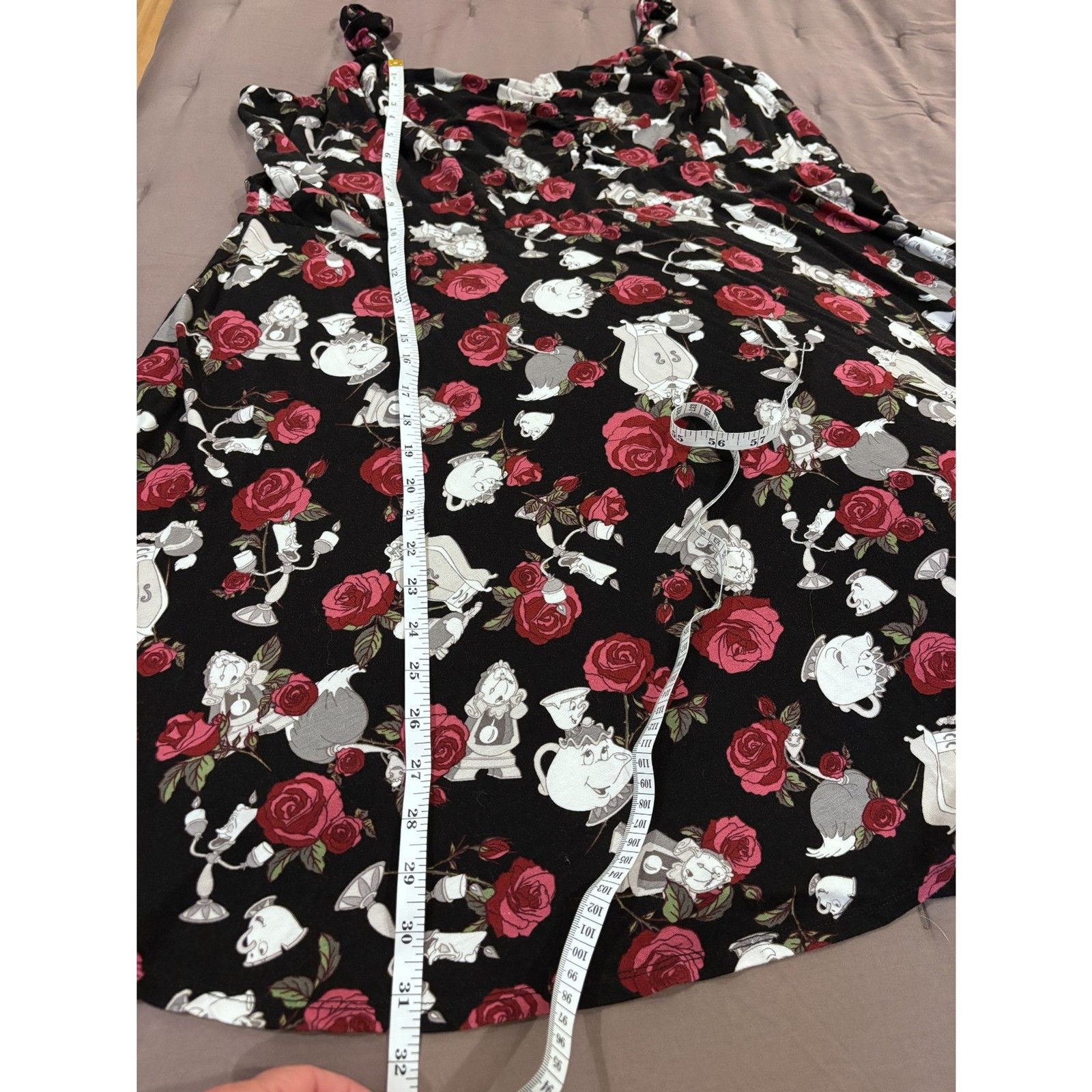 Disney Beauty and the Beast Rose Character Dress Women’s Size 4 Midi Cami