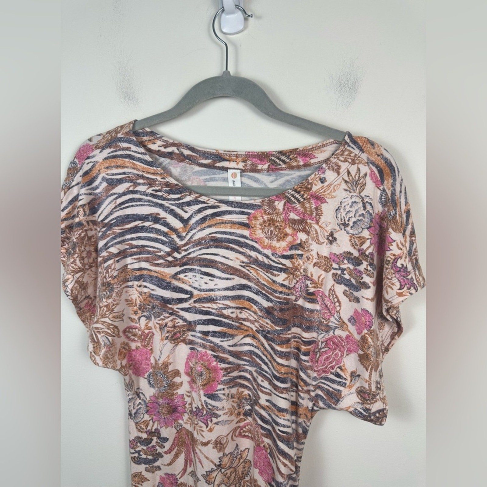 Anthropologie Daily Practice Short Ruched Dress Size Small EUC