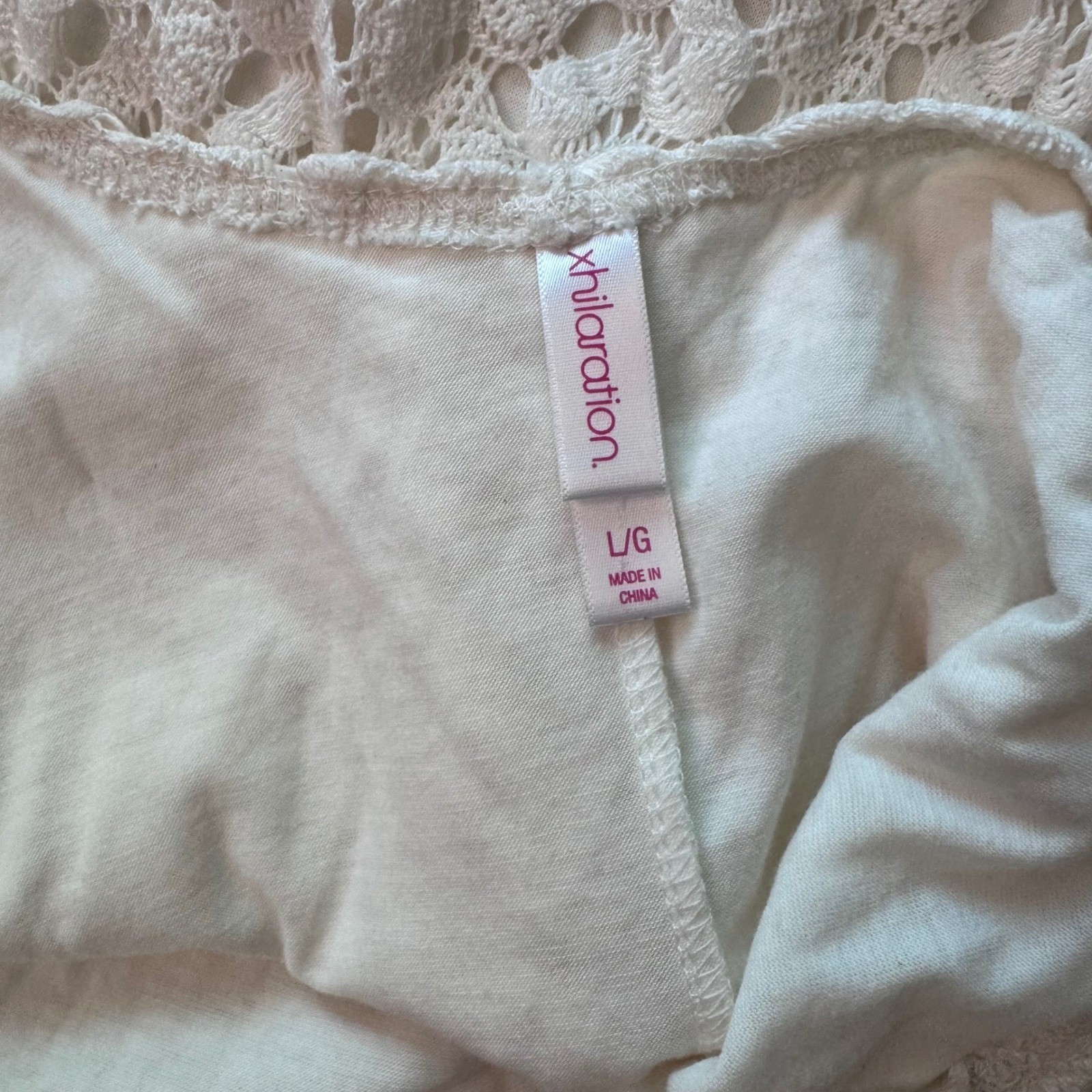 Y2K Cream Crochet Cottagecore Maxi Earthy Boho Sleeveless Scoop Neck L