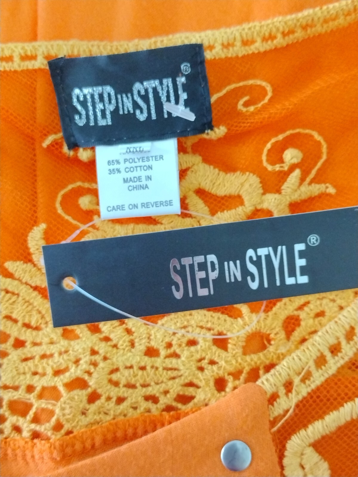 NWT Step in Style Asymmetrical Mandala Dress Size XXL Studded crochet Sleeveless