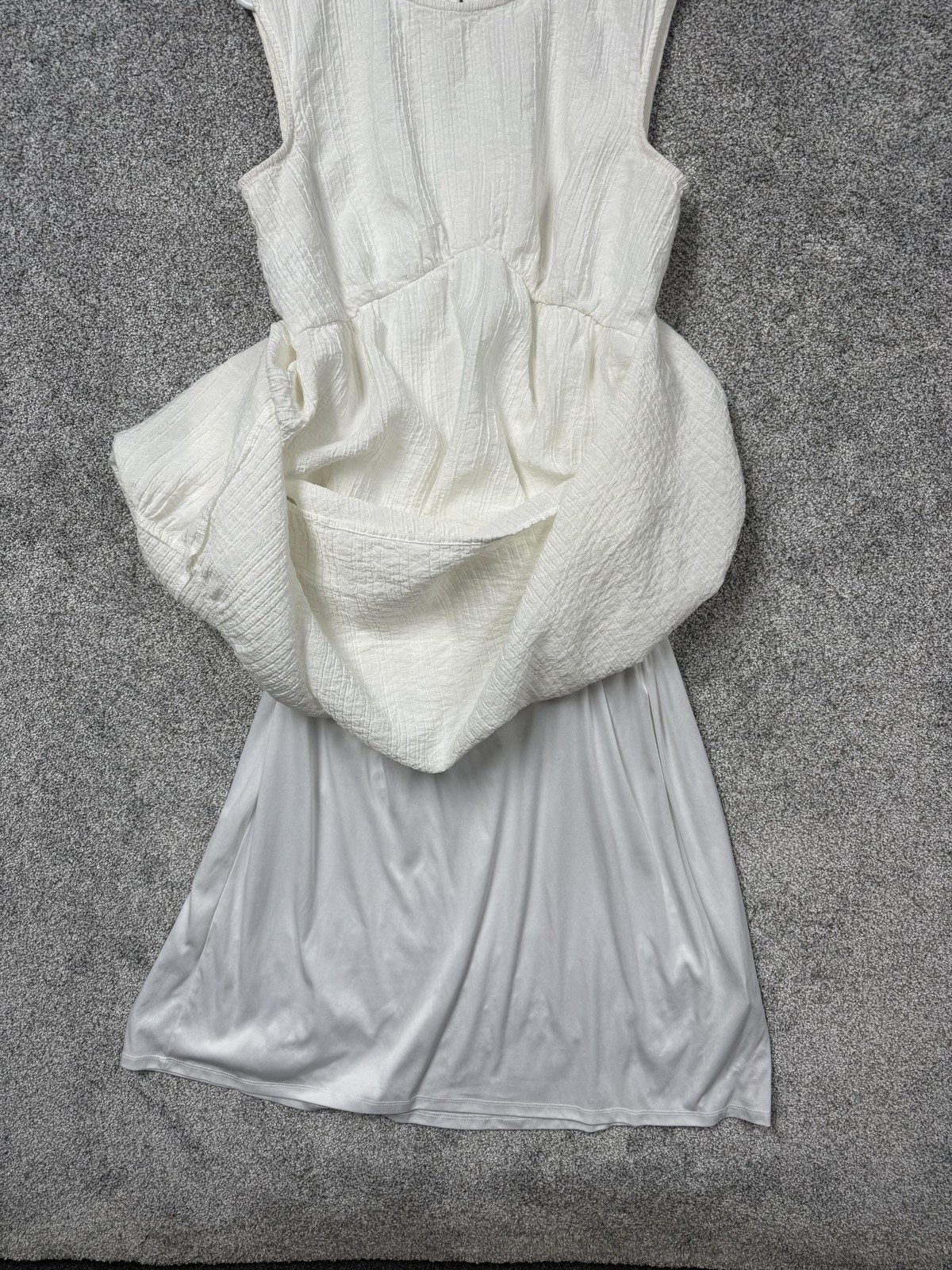 Nine West Dress Large Cottagecore Prairie Coastal Grandmother Clean Girl Scandi