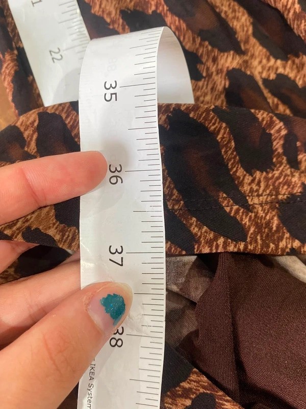 Lauren Ralph Lauren Leopard Print Ruched Dress UK6 US2 Animal Print (DR42)
