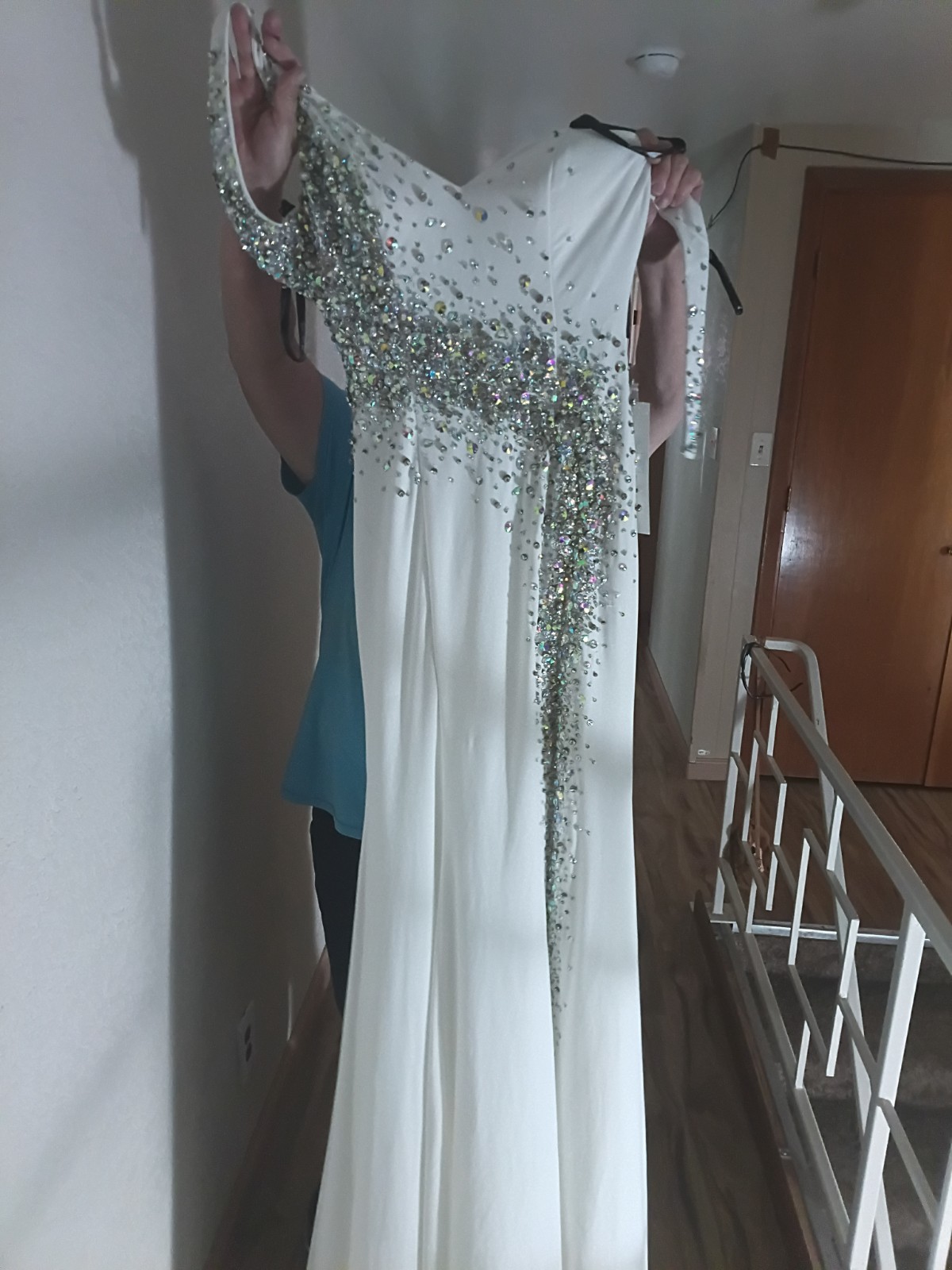 Limited Edition Rachel Allen White Rhinestone Prima Donna Dress