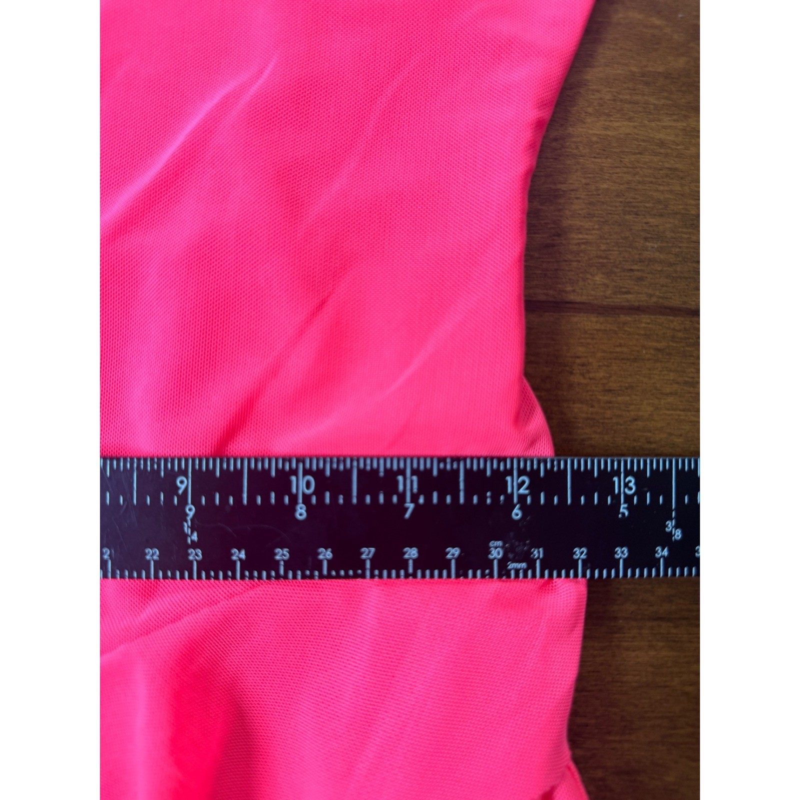 AFRM Rosette Ruffle Mesh Maxi Dress Womens Small Neon Pink Beach