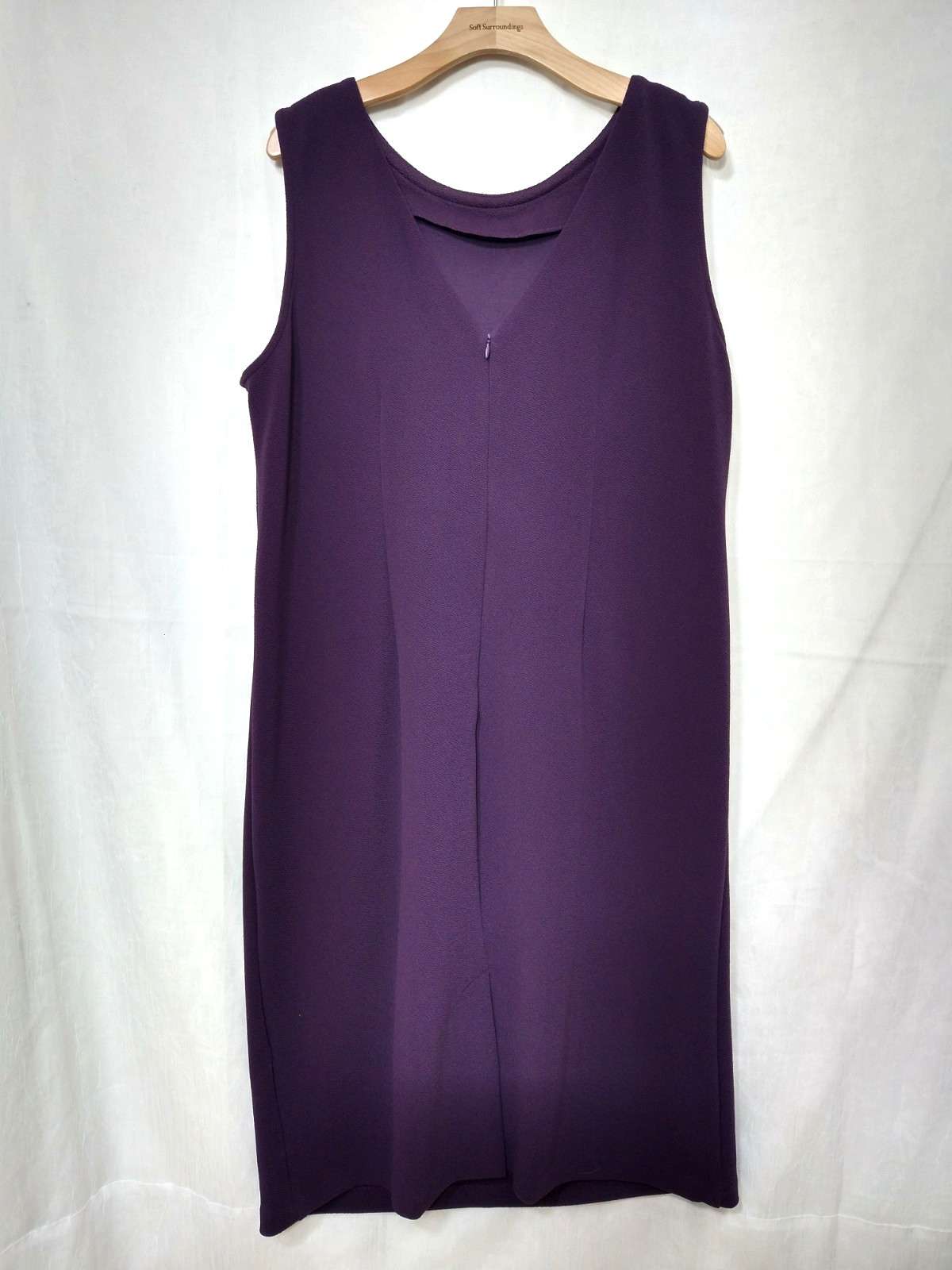 Embellished Versatile Evening Party Travel Maya Brooke Purple Sheath Dress 18W
