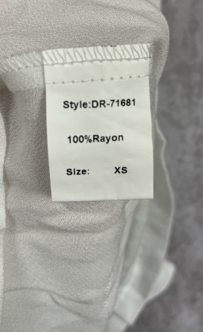 Pink Martini Collection The Venus Dress White Sleeveless Size XS DR-71681 NWT