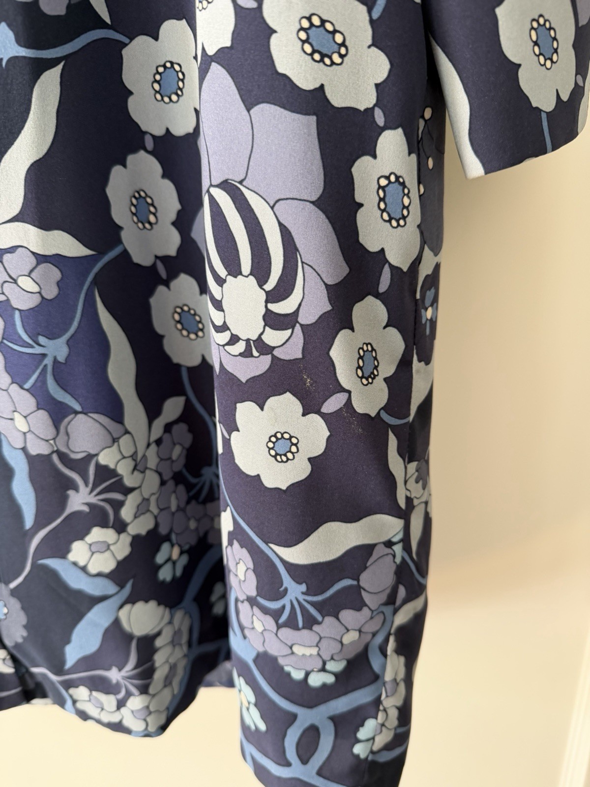 🇵🇹 Vilagallo Blue Floral Dress – Women’s Size 42 Euro / 12 US – Portugal