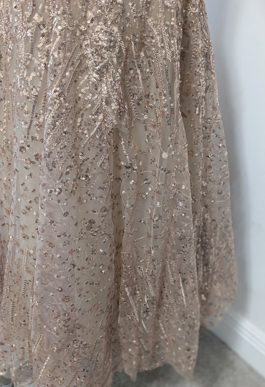 Mac Duggal Embellished Butterfly Fit & Flare Tea-Length Dress Size 12 Wedding