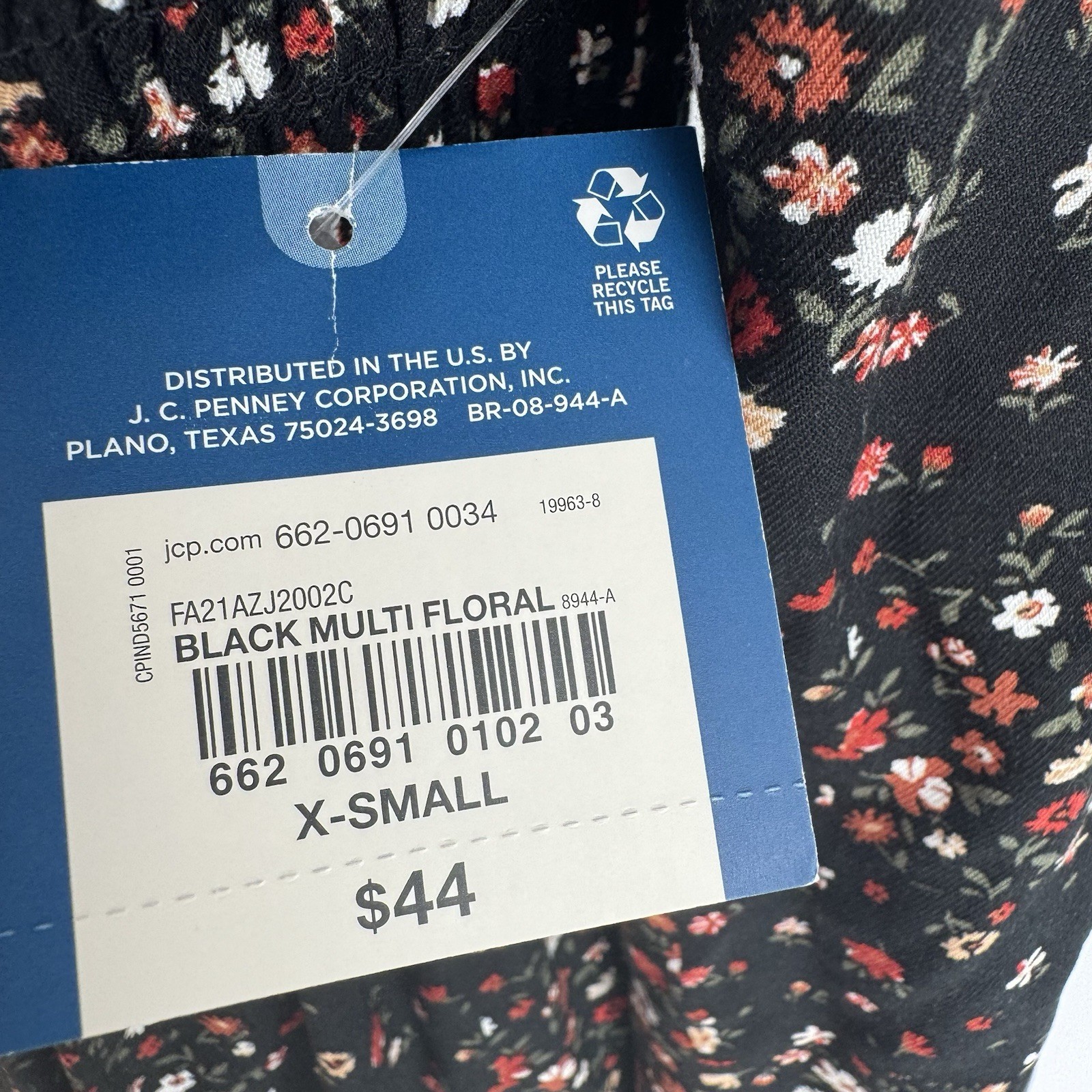 Arizona Jean & Co Mini Floral Print Dress Women’s XS NEW Boho Festival Cowgirl