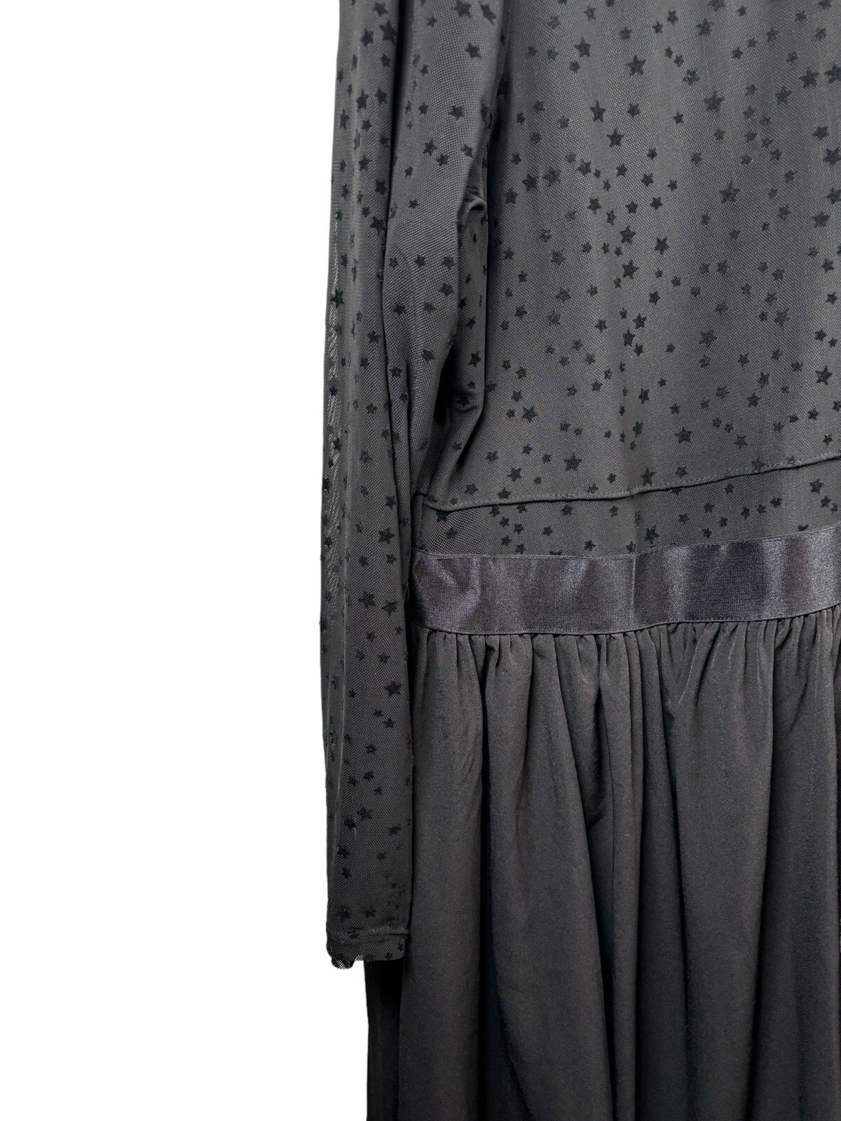 Torrid At The Knee Star Sheer Skater Dress in Deep Black Size 20