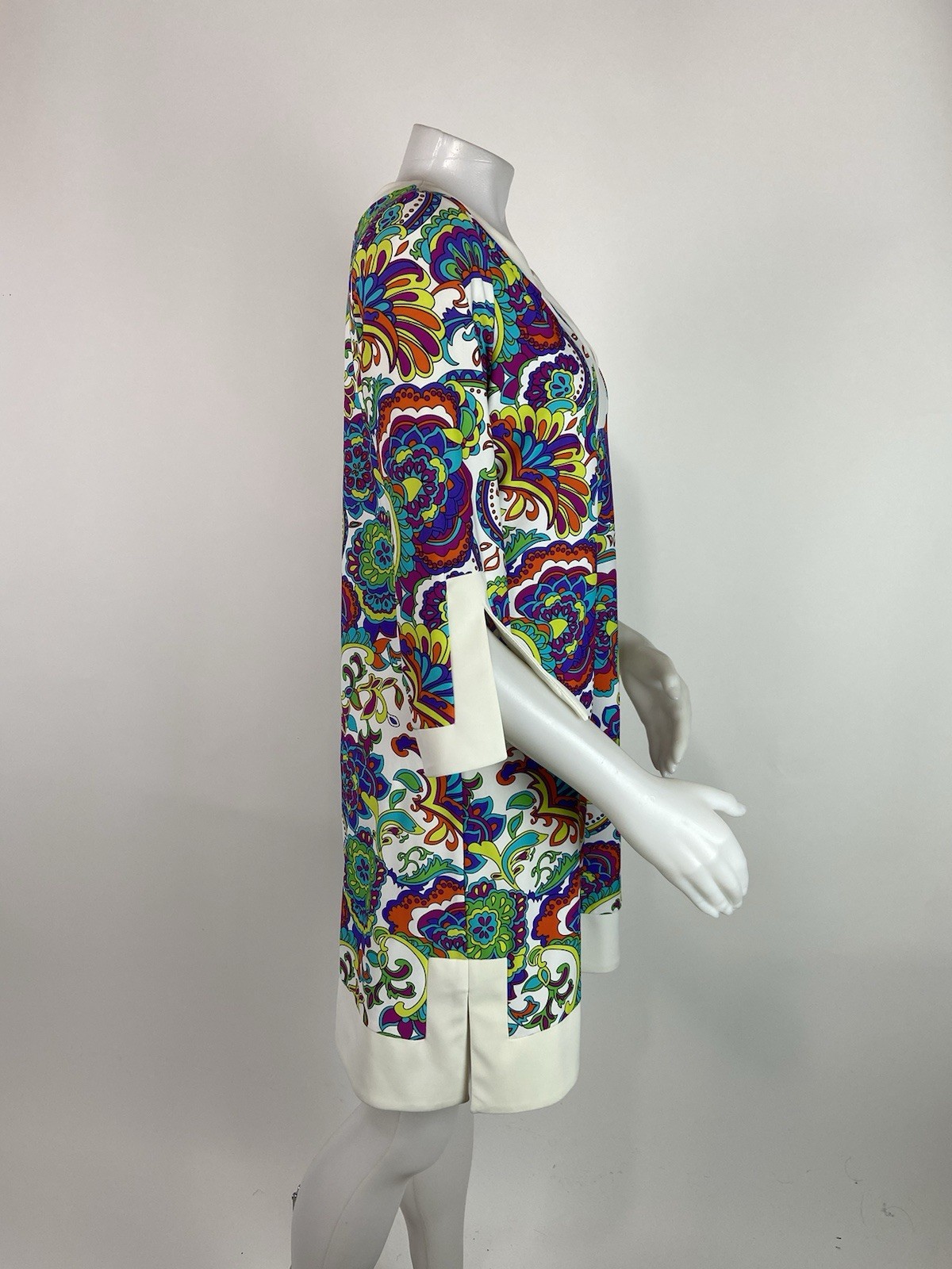 Jude Connally Size Large Multi-colored Floral Print Holly Paisley Dress Resort