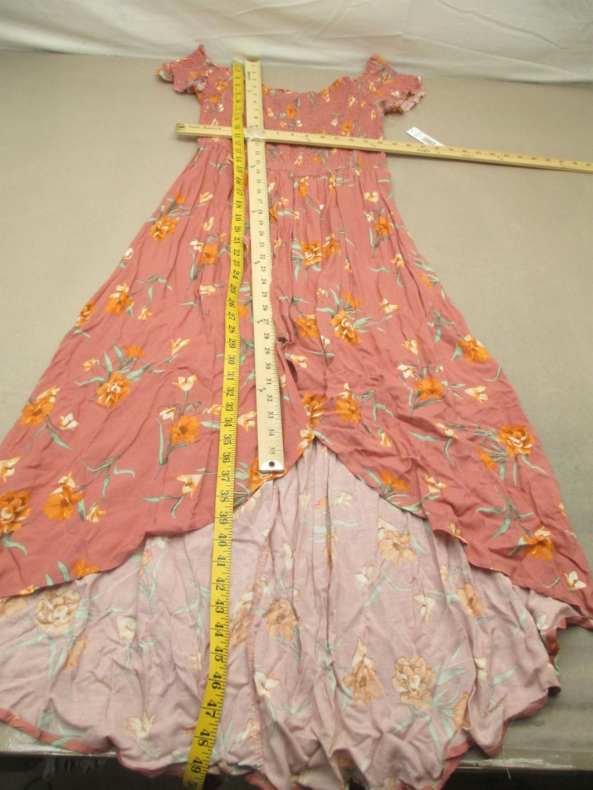 NWT Justify Size L Womens Multicolor Floral Comfy Beauty Asymmetric Dress 552