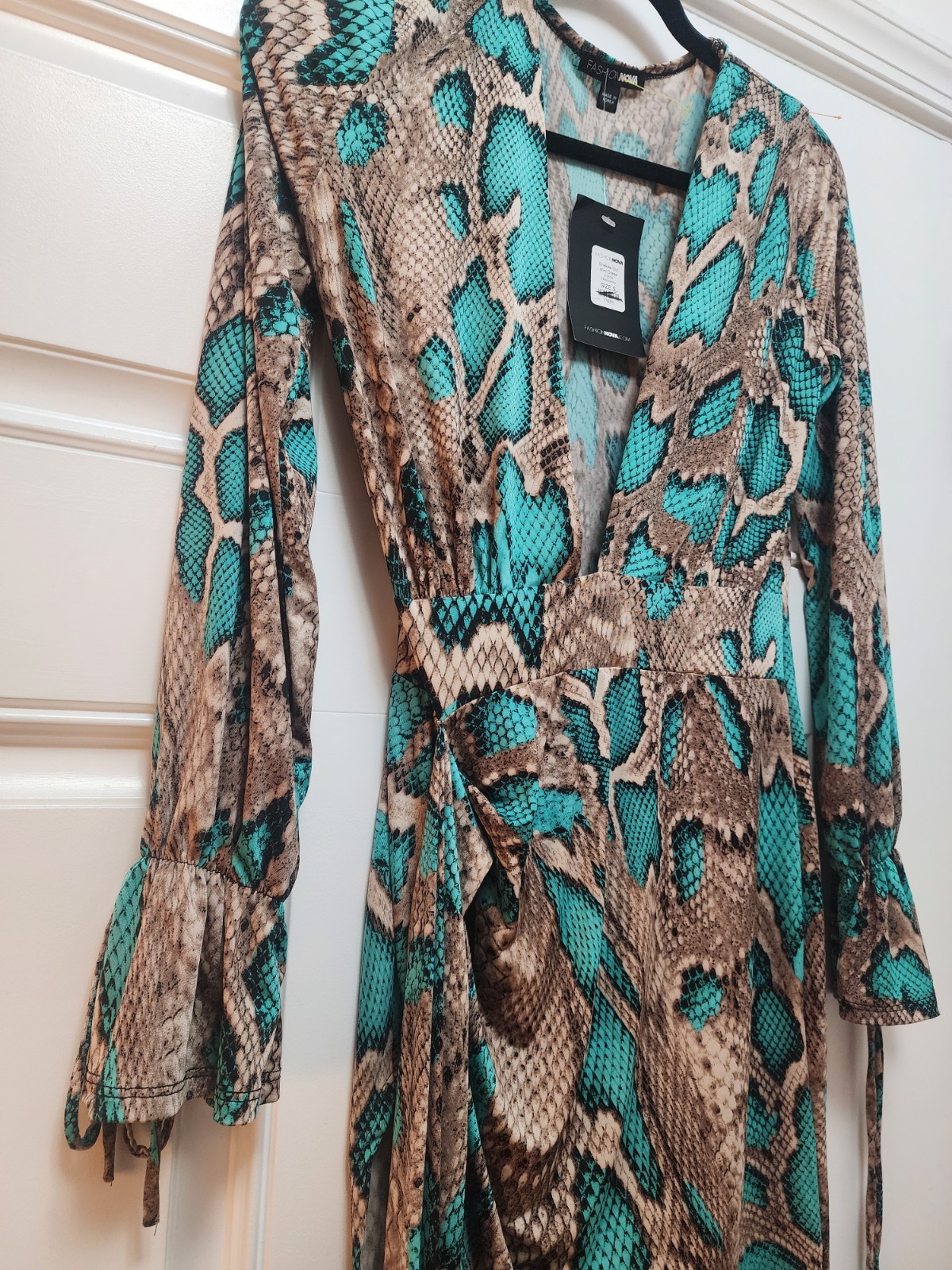 NWT Fashion Midi Snake Print Dress- Size Small
