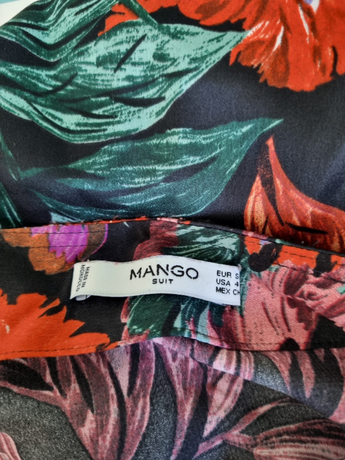 MNG Mango Suit Long Sleeve Floral Dress – Size Small 10 / 12 Lightweight Summer