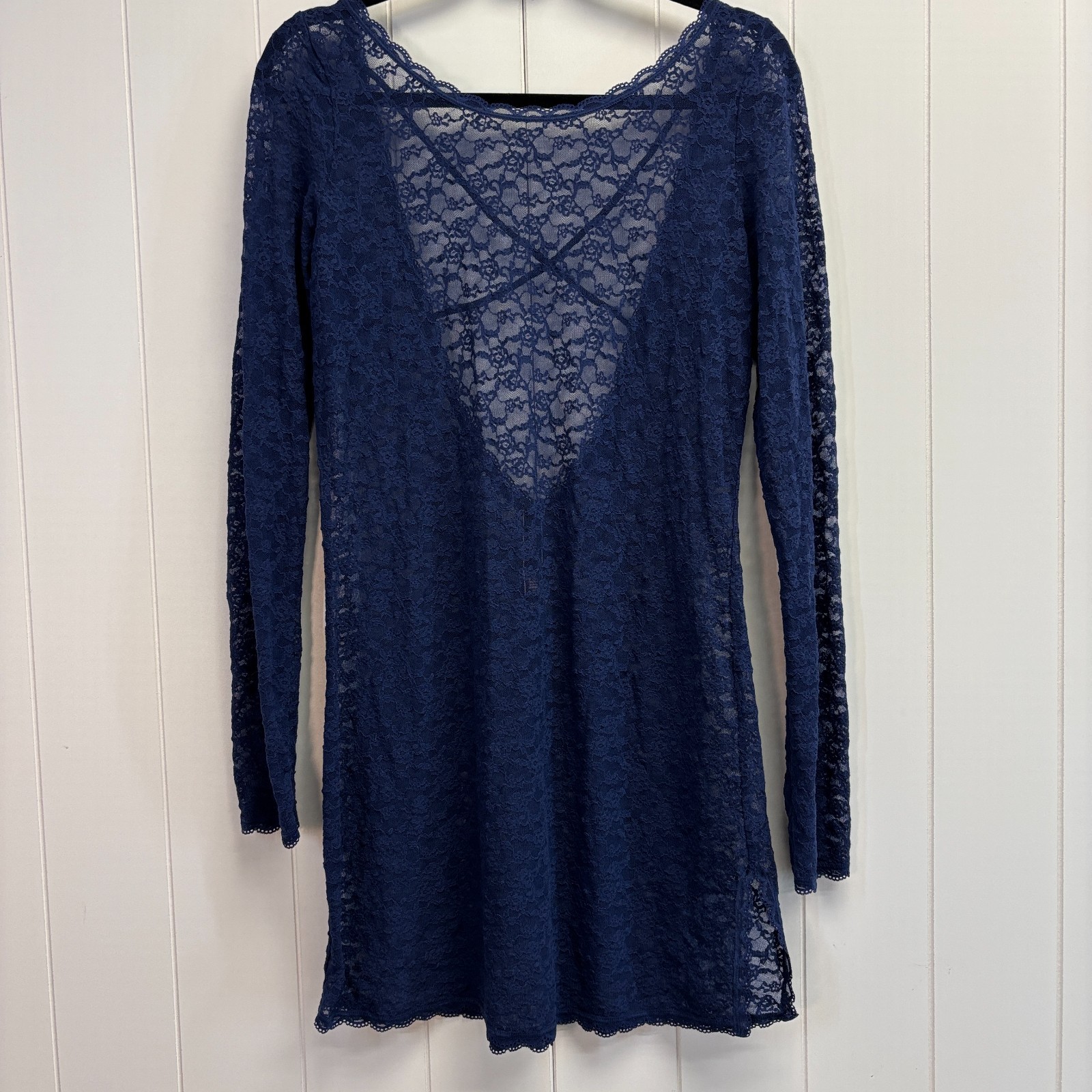 Victoria Secret Womens Whimsigoth Lace Floral Sheer Dress Size XL Fairy Grunge